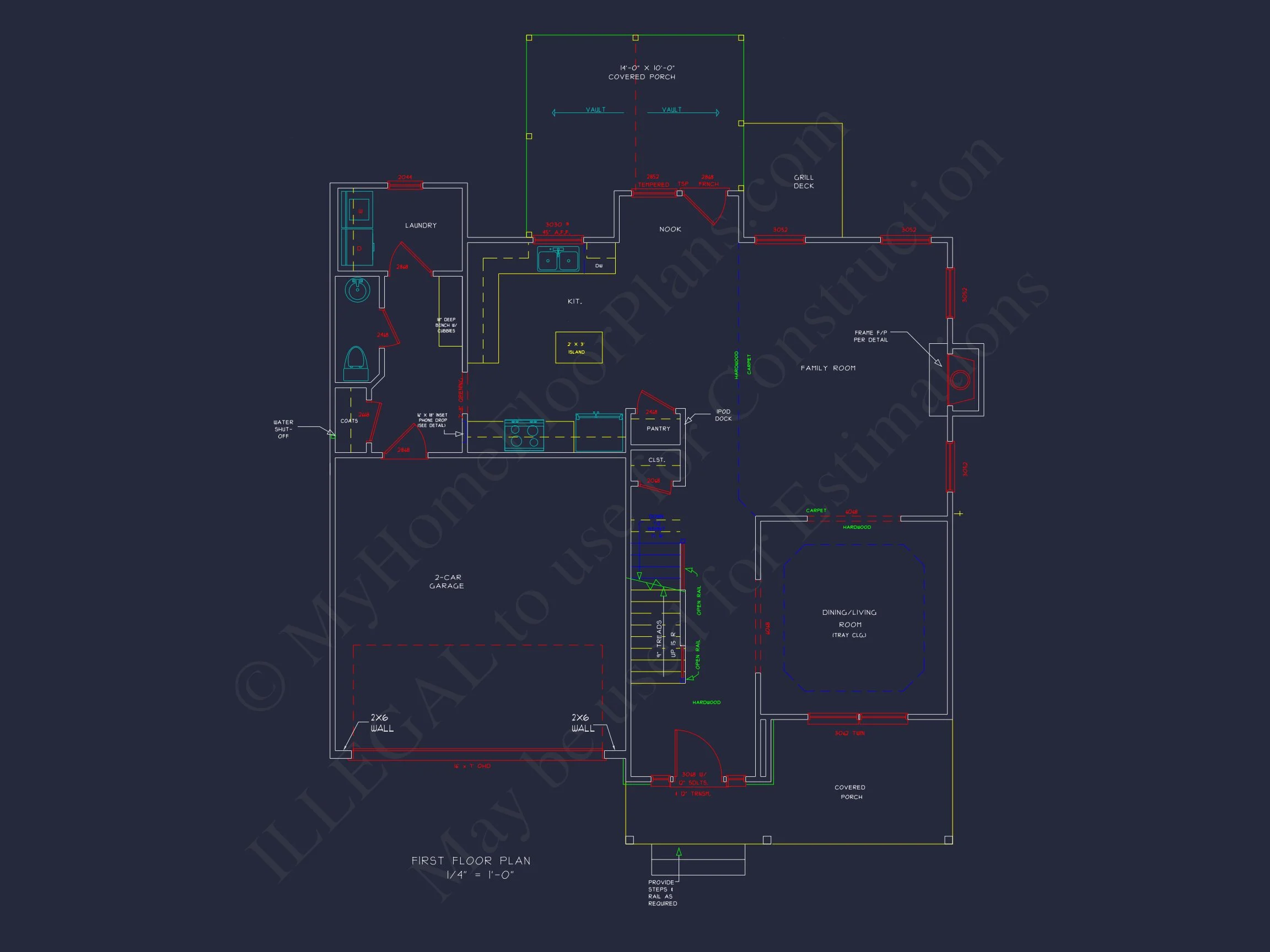 Spacious house Plan with Open Floor Plan and 4 Bedrooms
