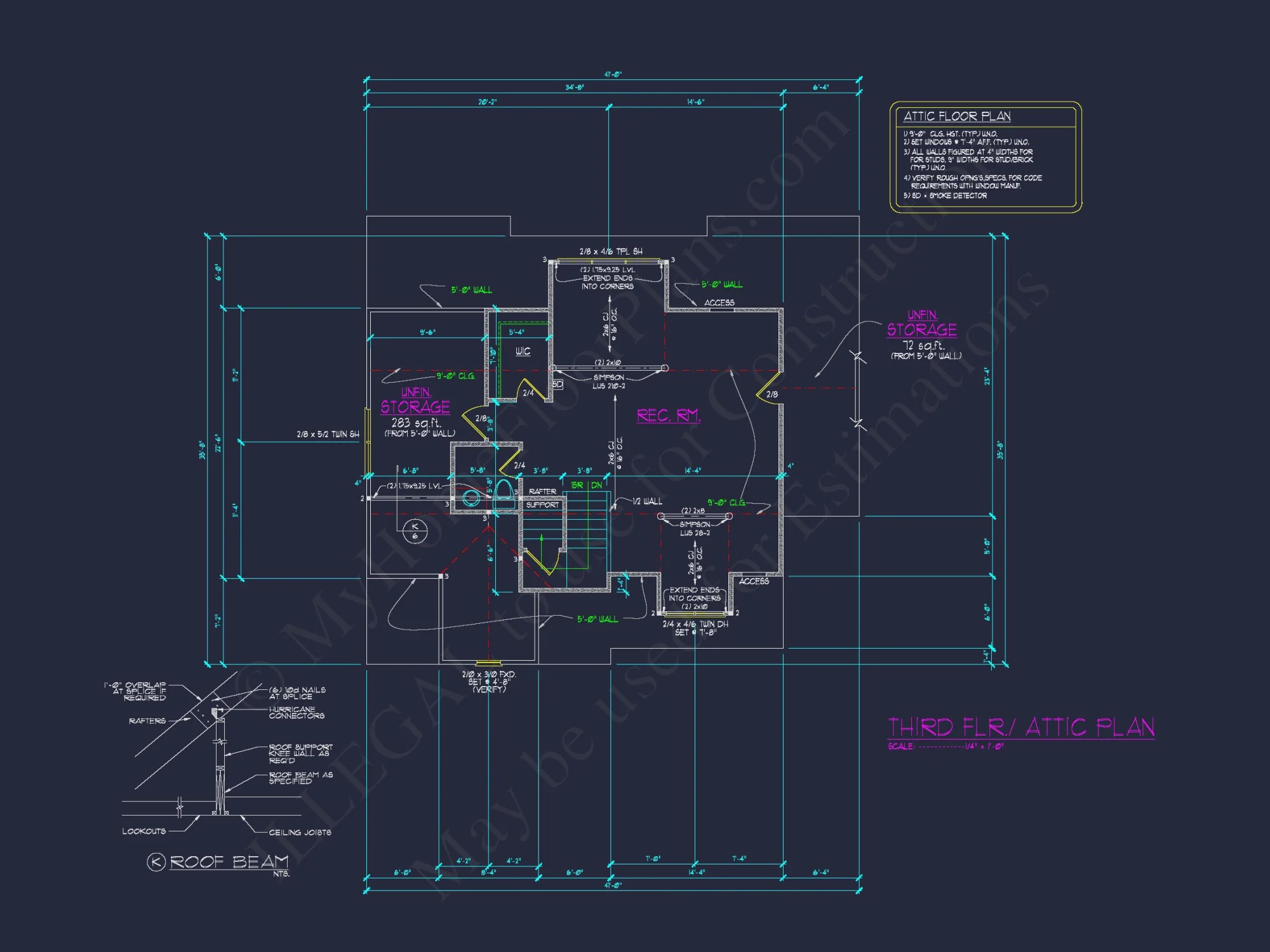 Modern house Floor Plan with CAD Designs & Blueprint Features