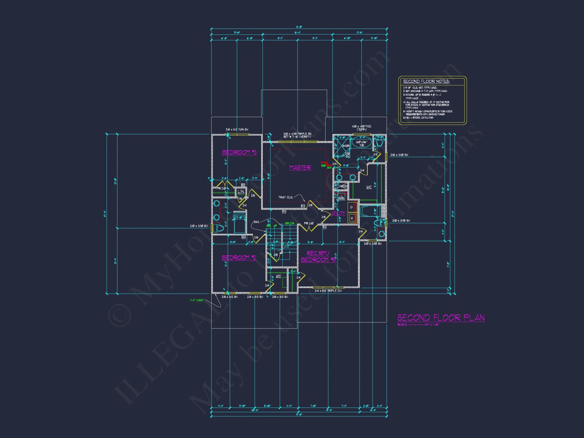 Modern house Floor Plan with CAD Designs & Blueprint Features