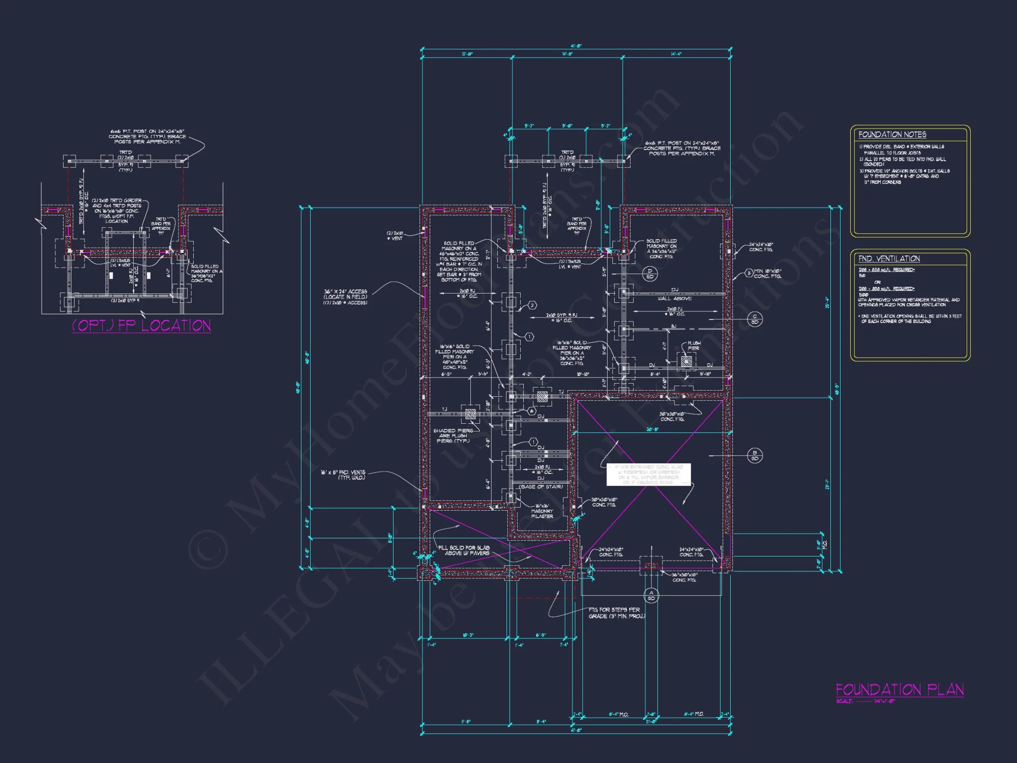 Modern house Floor Plan with CAD Designs & Blueprint Features