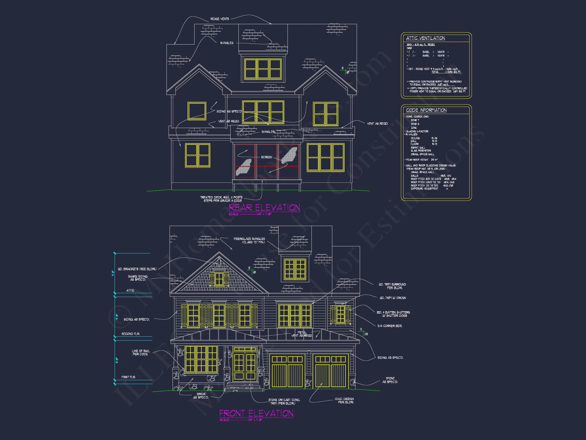 Modern house Floor Plan with CAD Designs & Blueprint Features