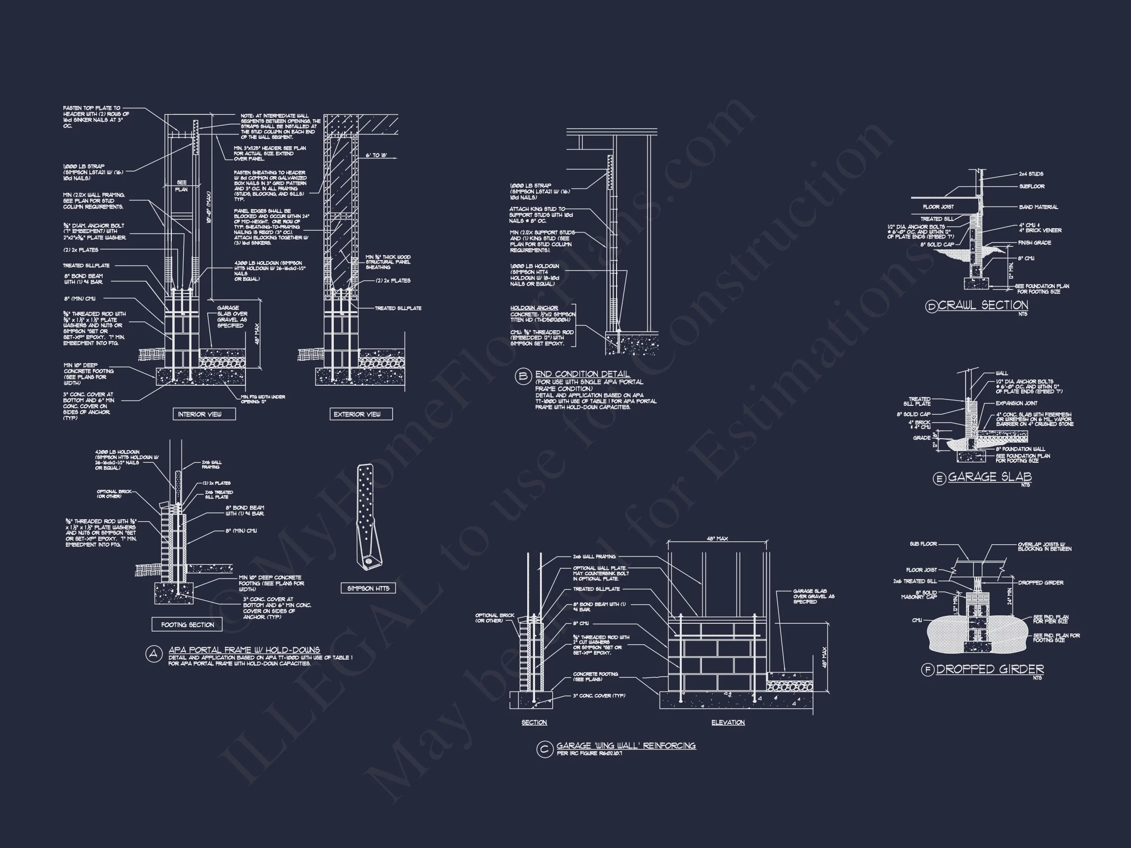 13-1457 HOUSE PLAN - Luxurious House Plan with Detailed Blueprint & Floor Designs 18 Luxurious house Plan with Detailed Blueprint & Floor Designs