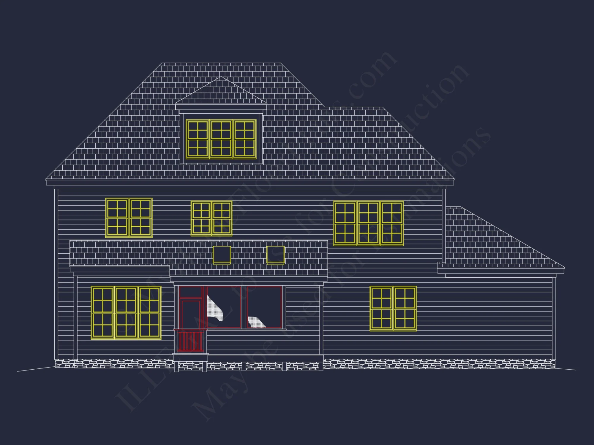 Luxurious house Plan with Detailed Blueprint & Floor Designs