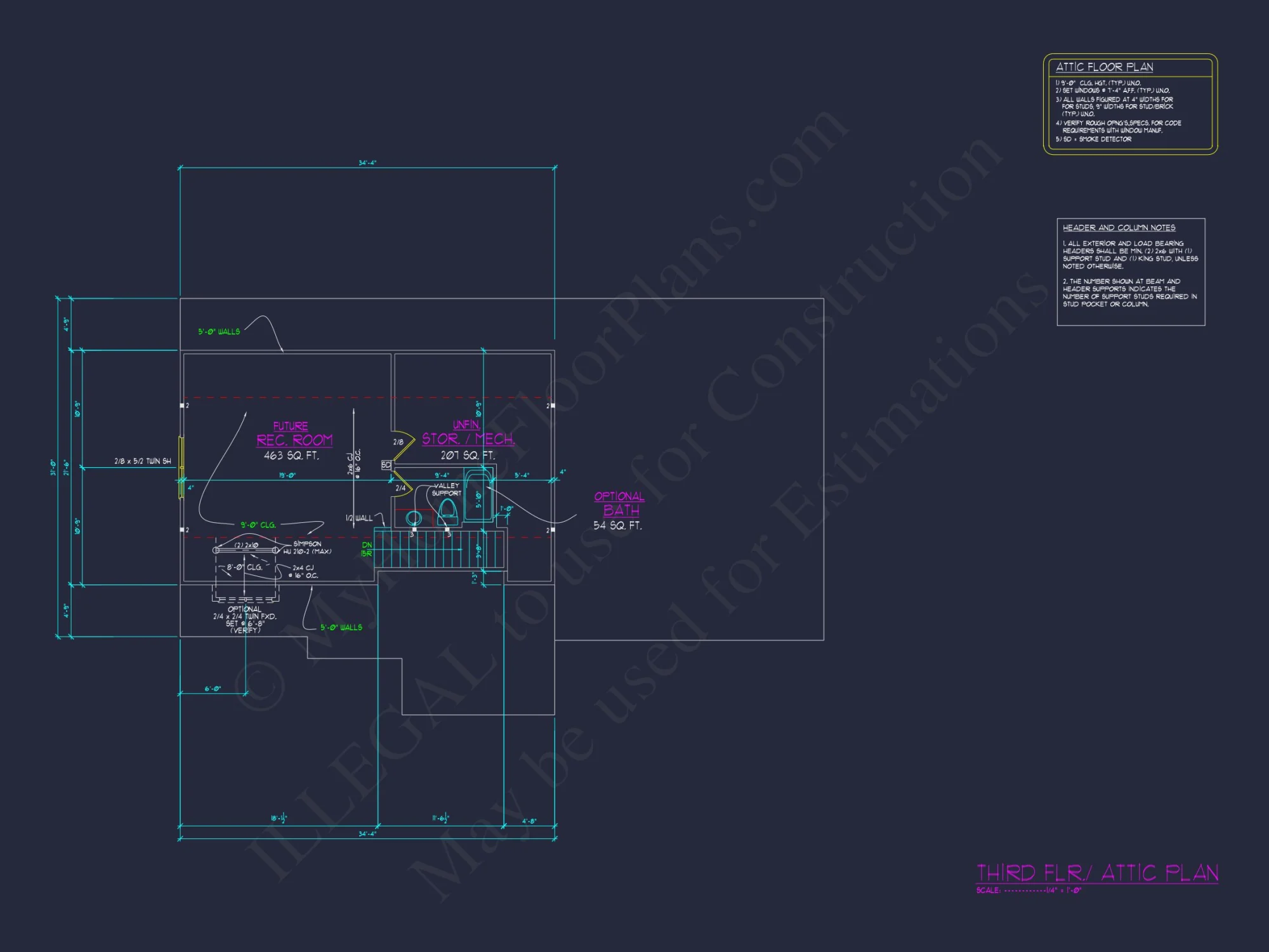 Traditional house Plan with CAD Designs and 2-Story Layout