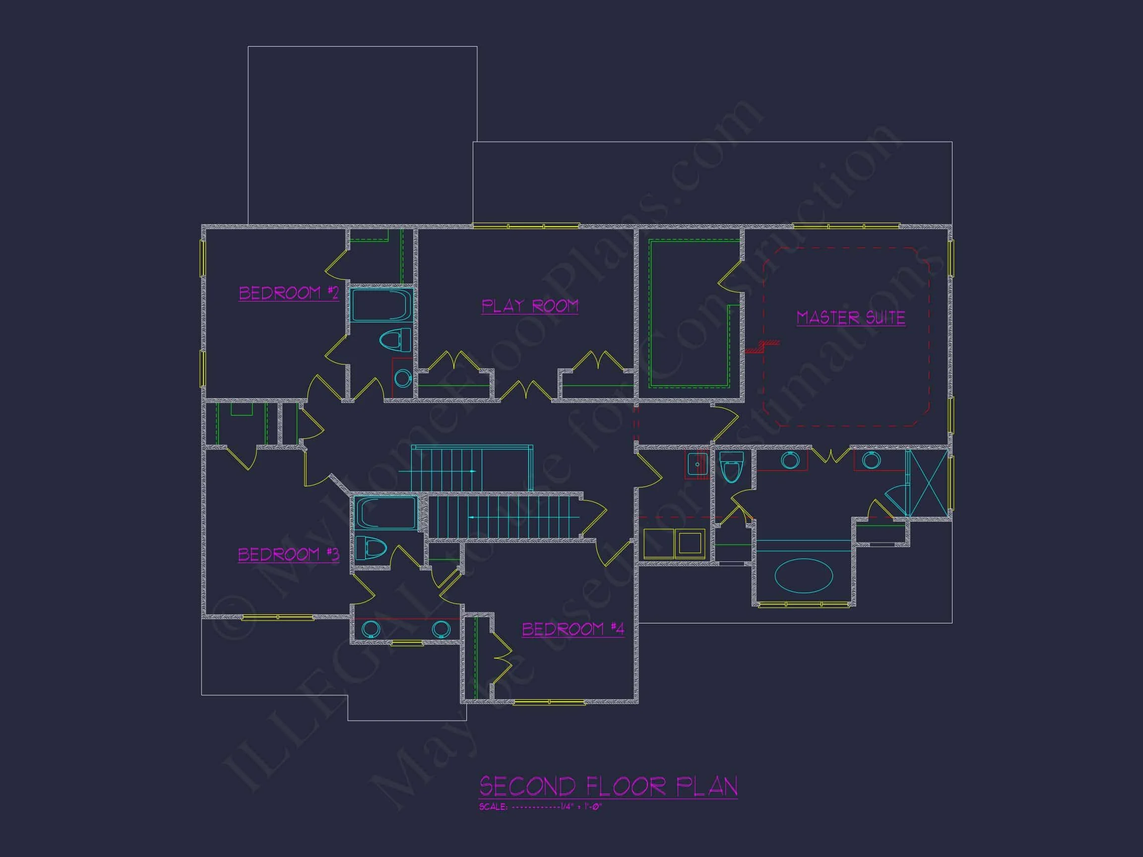 13-1423 HOUSE PLAN - Traditional House Plan with CAD Designs and 2-Story Layout 5 Traditional house Plan with CAD Designs and 2-Story Layout