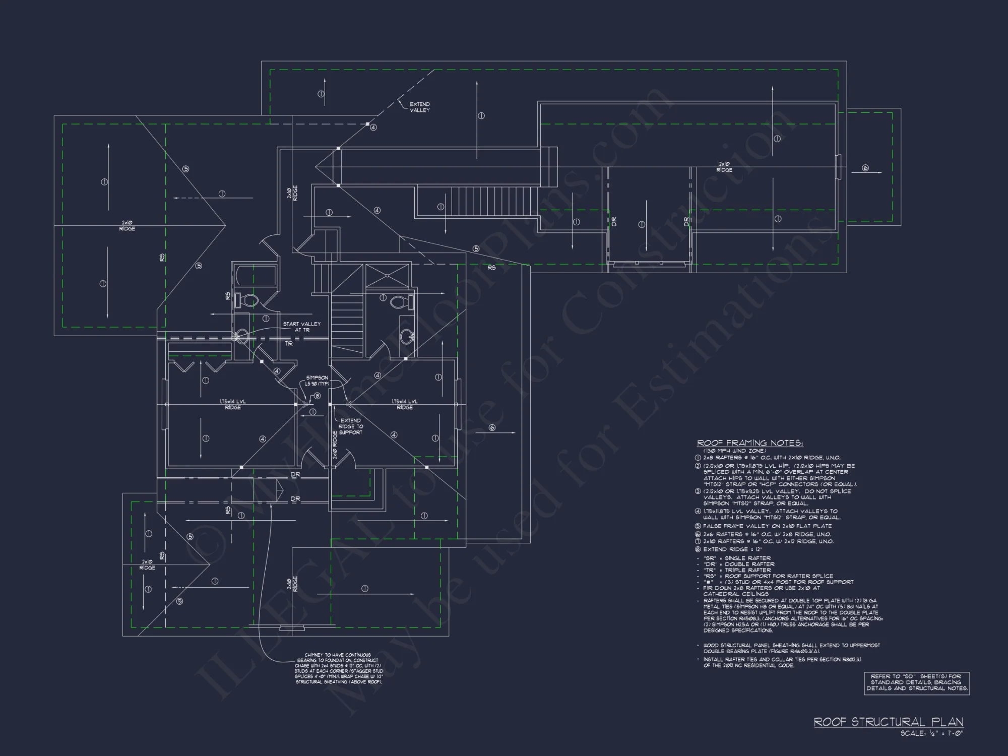 Traditional Craftsman Floor Plan with CAD Architecture