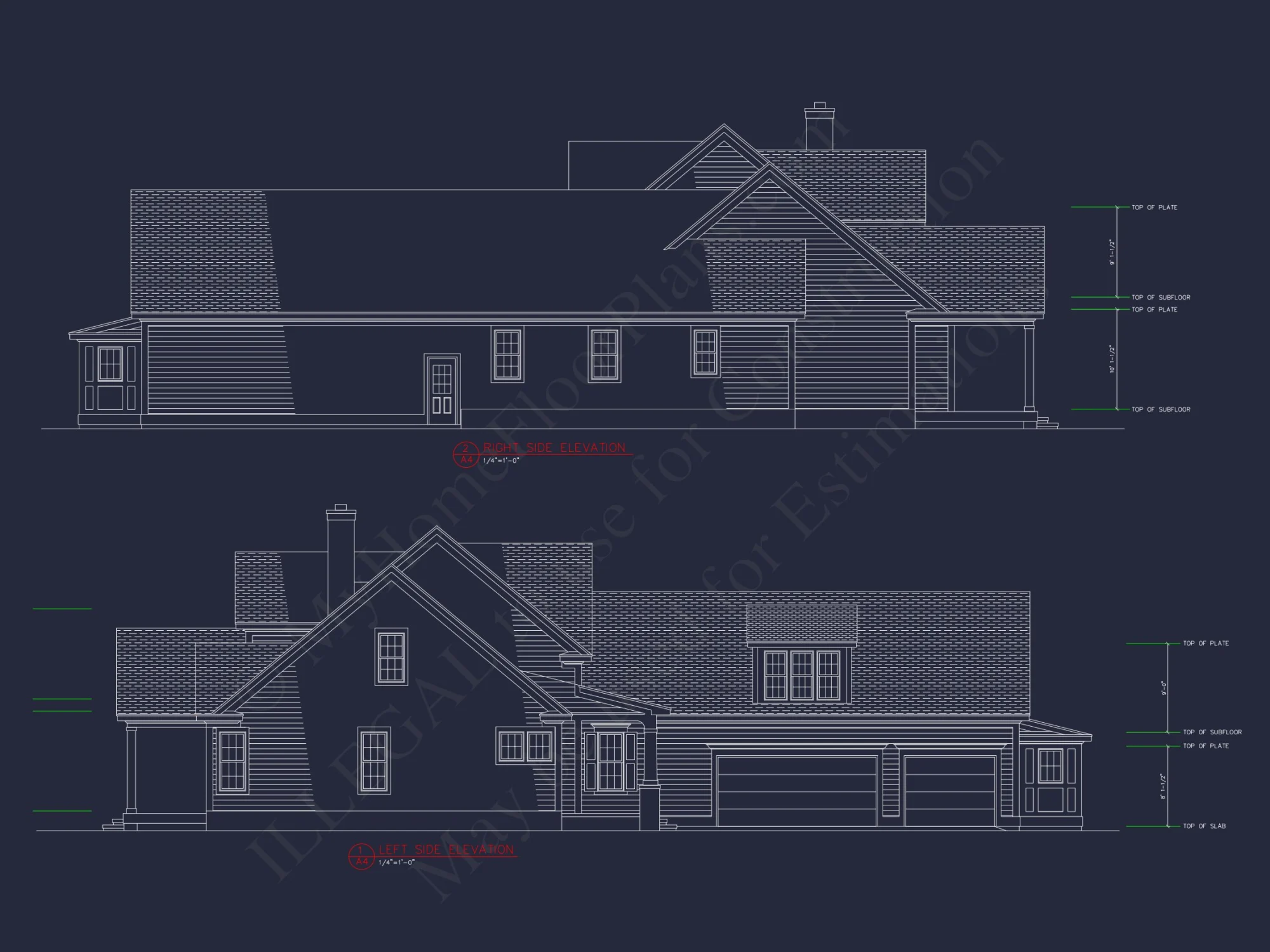 Traditional Craftsman Floor Plan with CAD Architecture