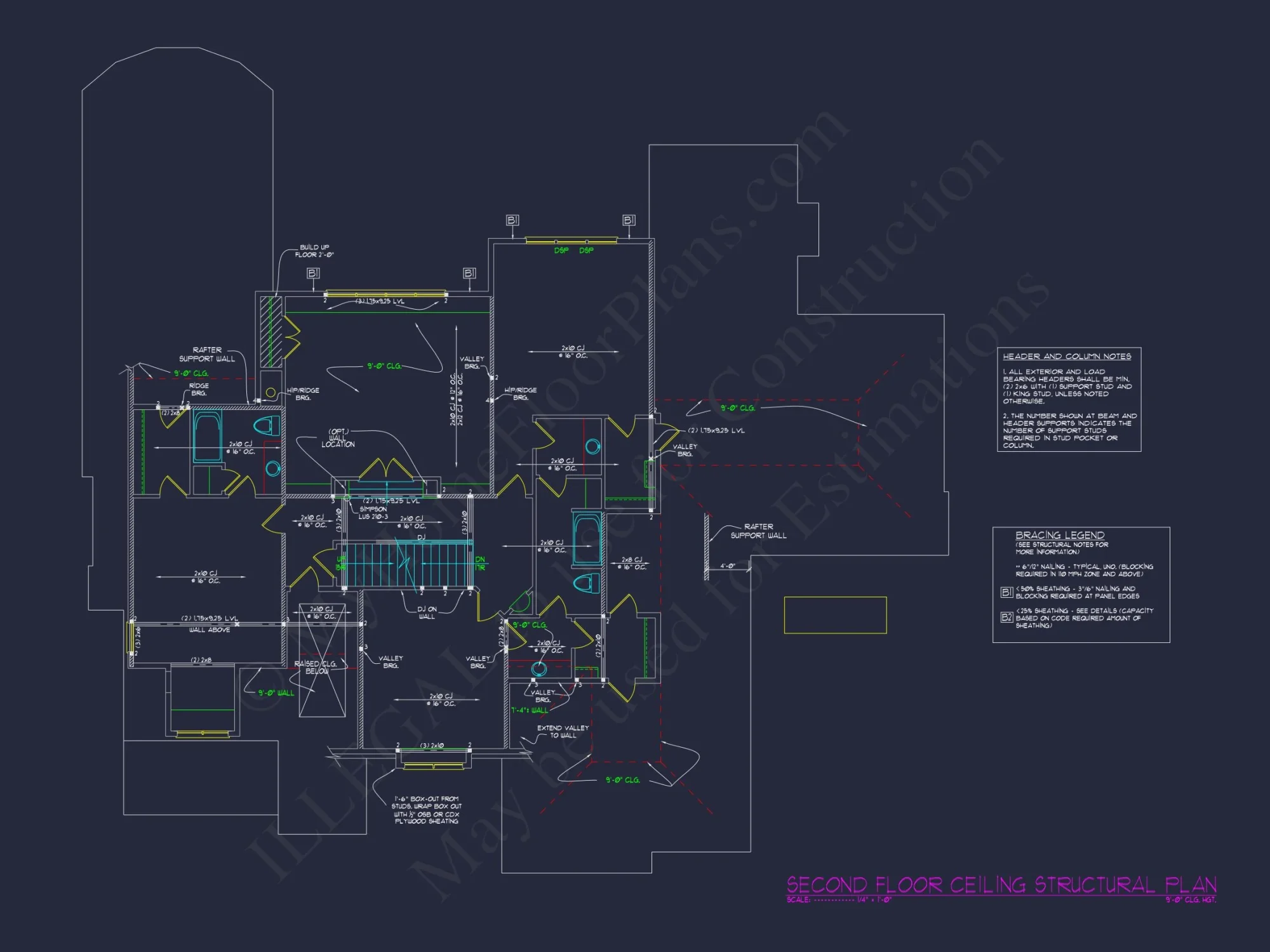 Elegant house Blueprint with 2.5 Story Floor Plan Designs