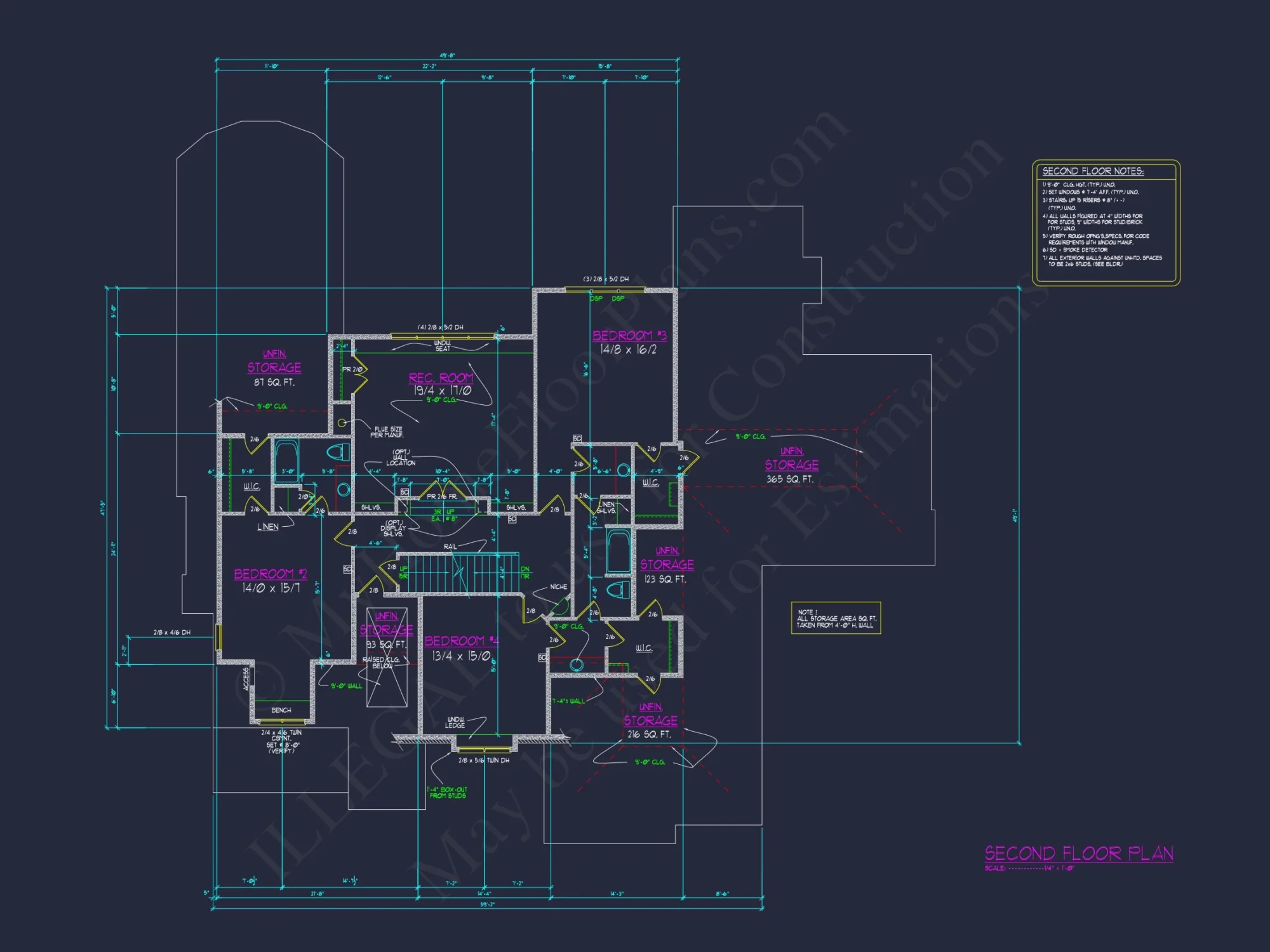 Elegant house Blueprint with 2.5 Story Floor Plan Designs