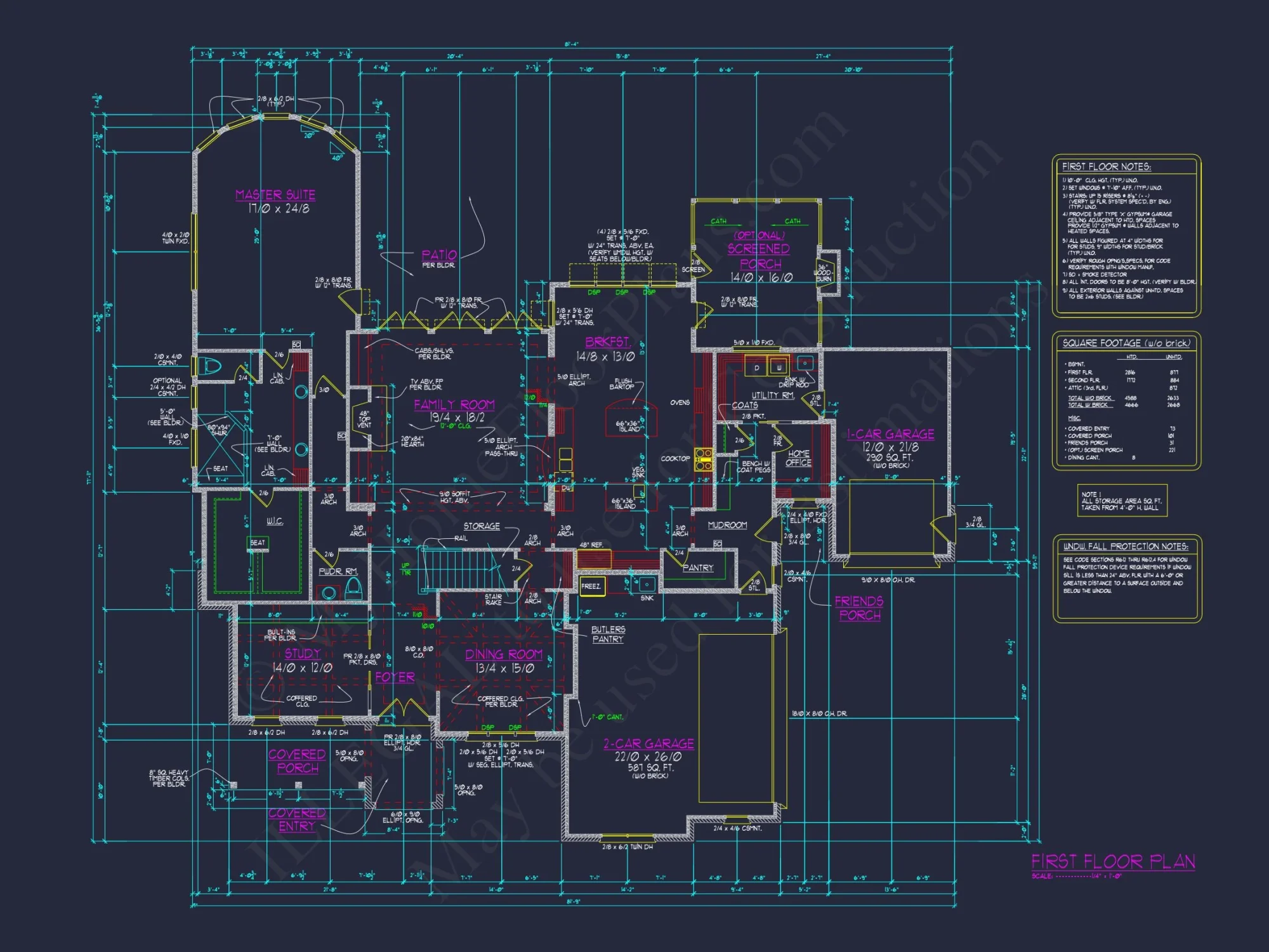 Elegant house Blueprint with 2.5 Story Floor Plan Designs