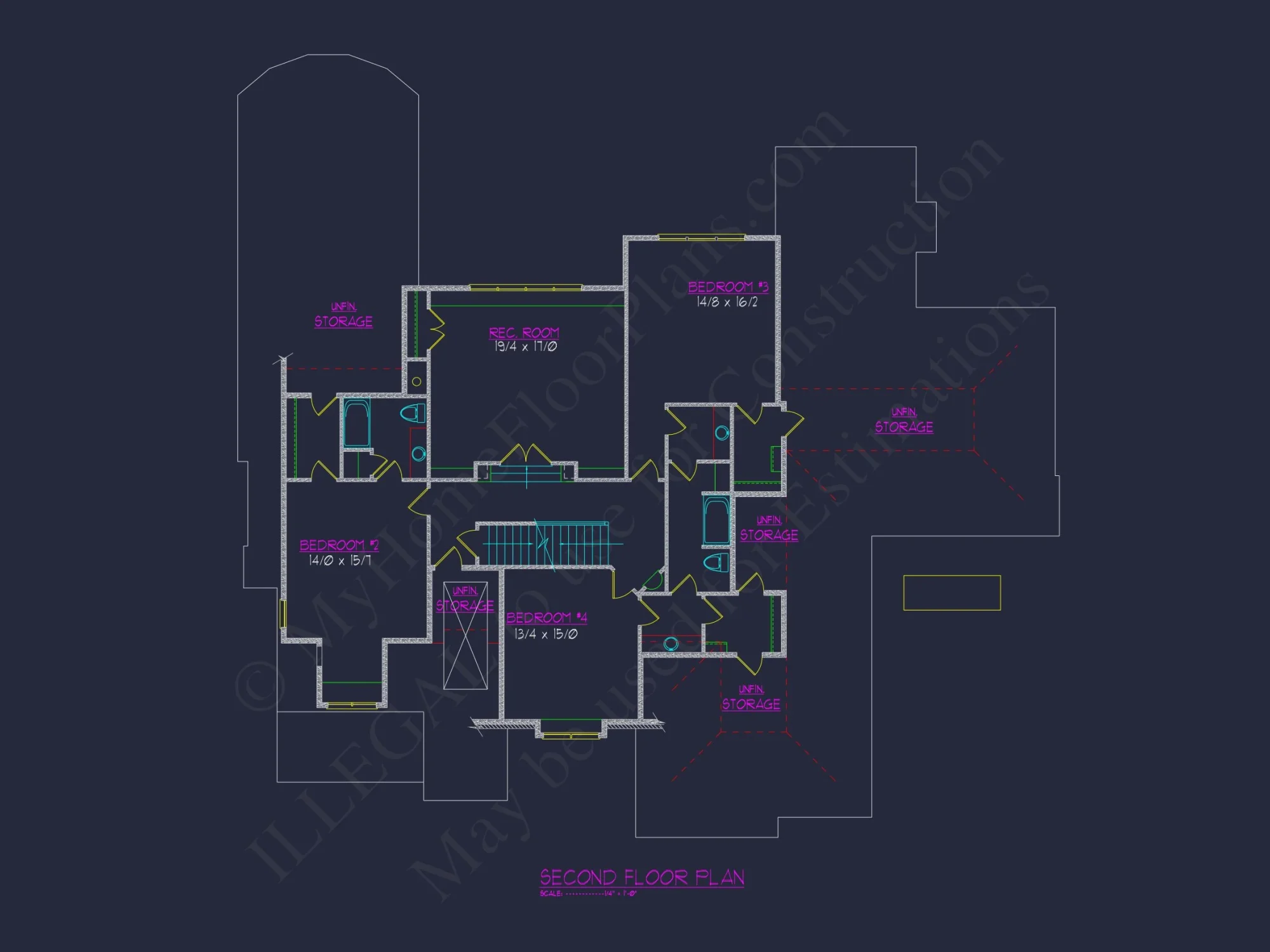Elegant house Blueprint with 2.5 Story Floor Plan Designs