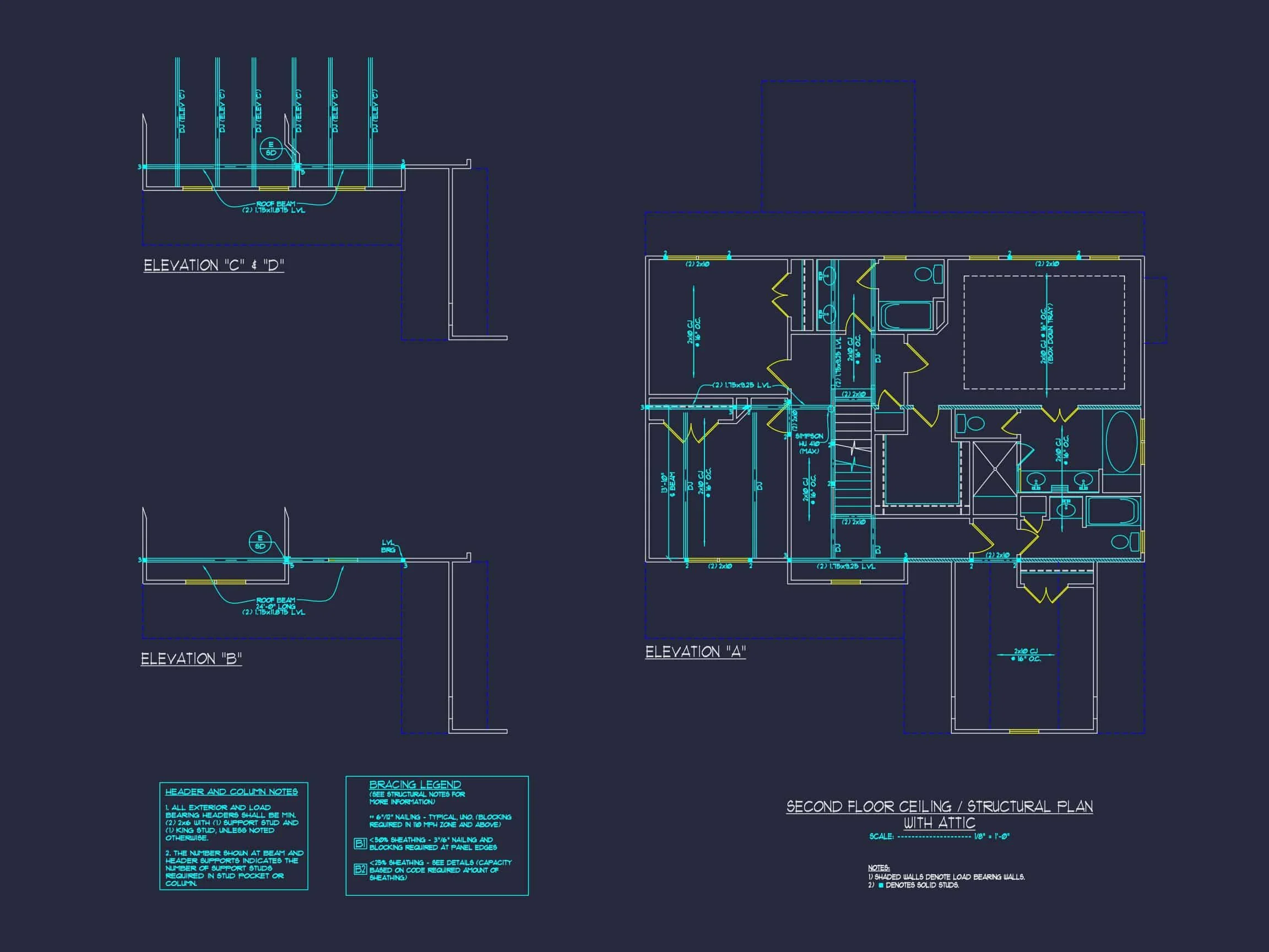 13-1317 HOUSE PLAN - Craftsman House Design with 2-Story Plan and CAD Blueprints 24 Craftsman house Design with 2-Story Plan and CAD Blueprints