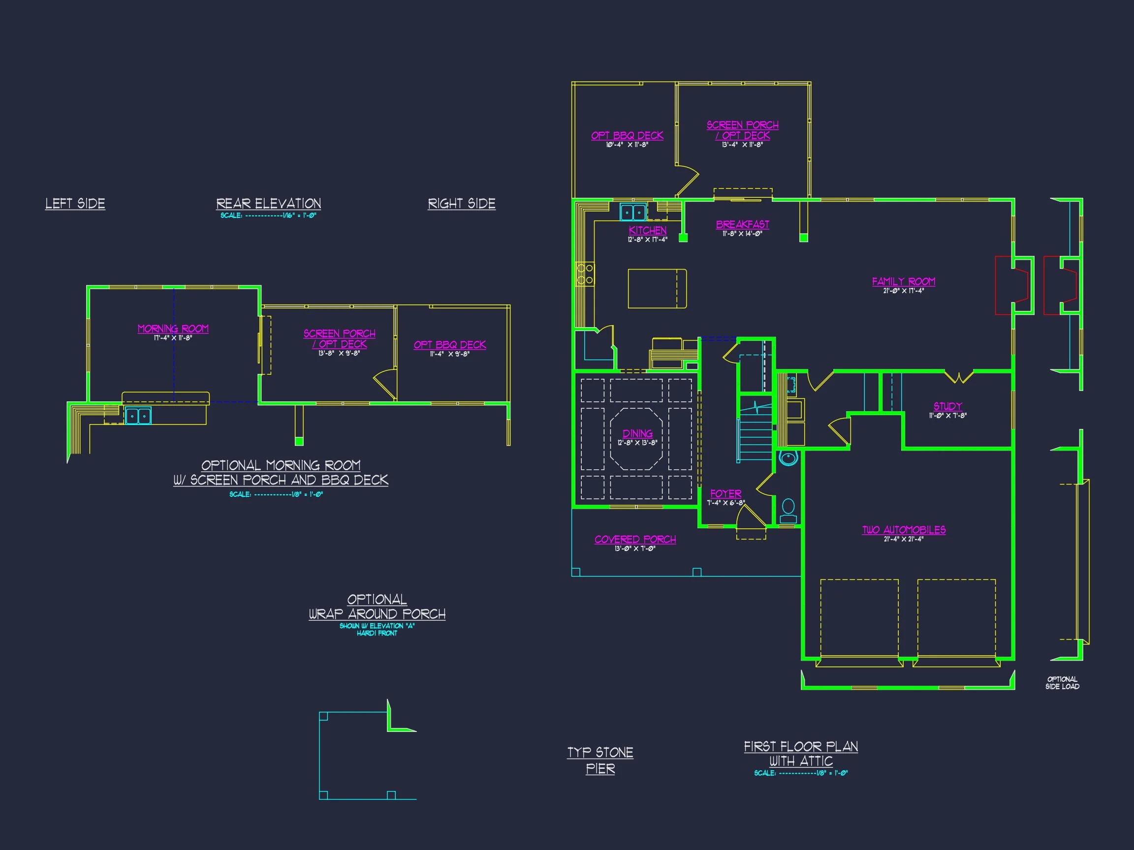 13-1317 HOUSE PLAN - Craftsman House Design with 2-Story Plan and CAD Blueprints 12 Craftsman house Design with 2-Story Plan and CAD Blueprints