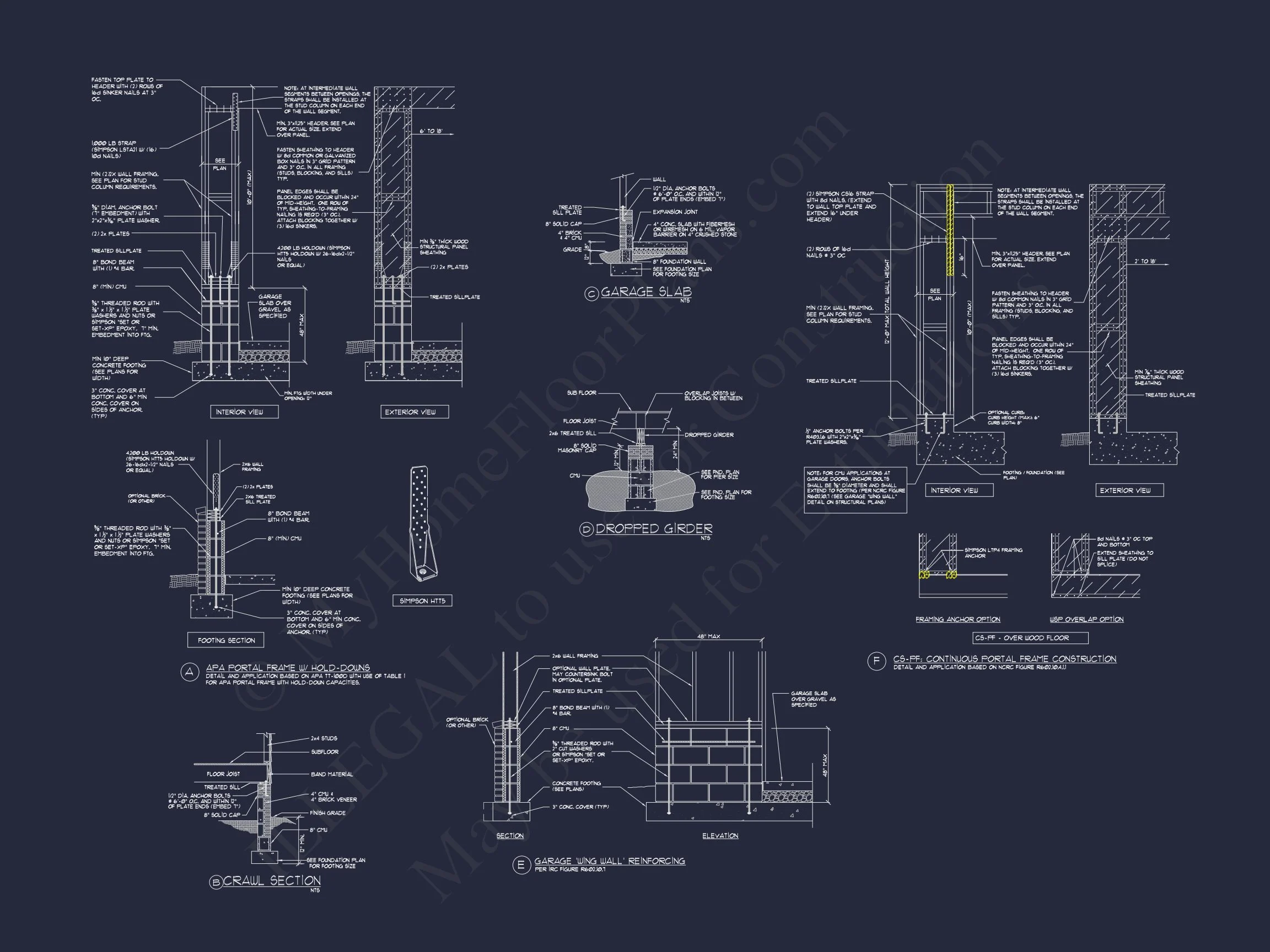 13-1294 HOUSE PLAN - Traditional CAD House Floor Plan | Blueprint Designs 14 Blueprint Designs