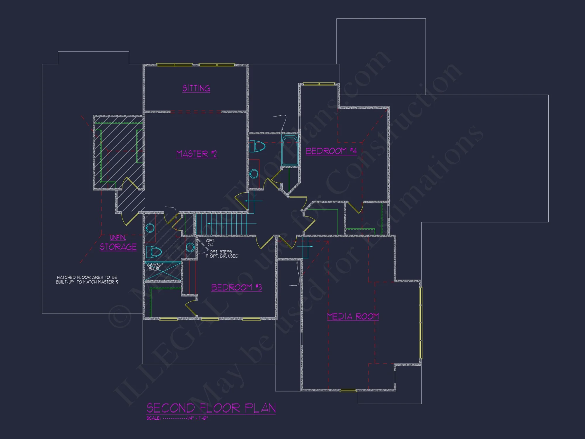 Traditional Craftsman house Plan with Vaulted Ceilings & 2 Owner Suites