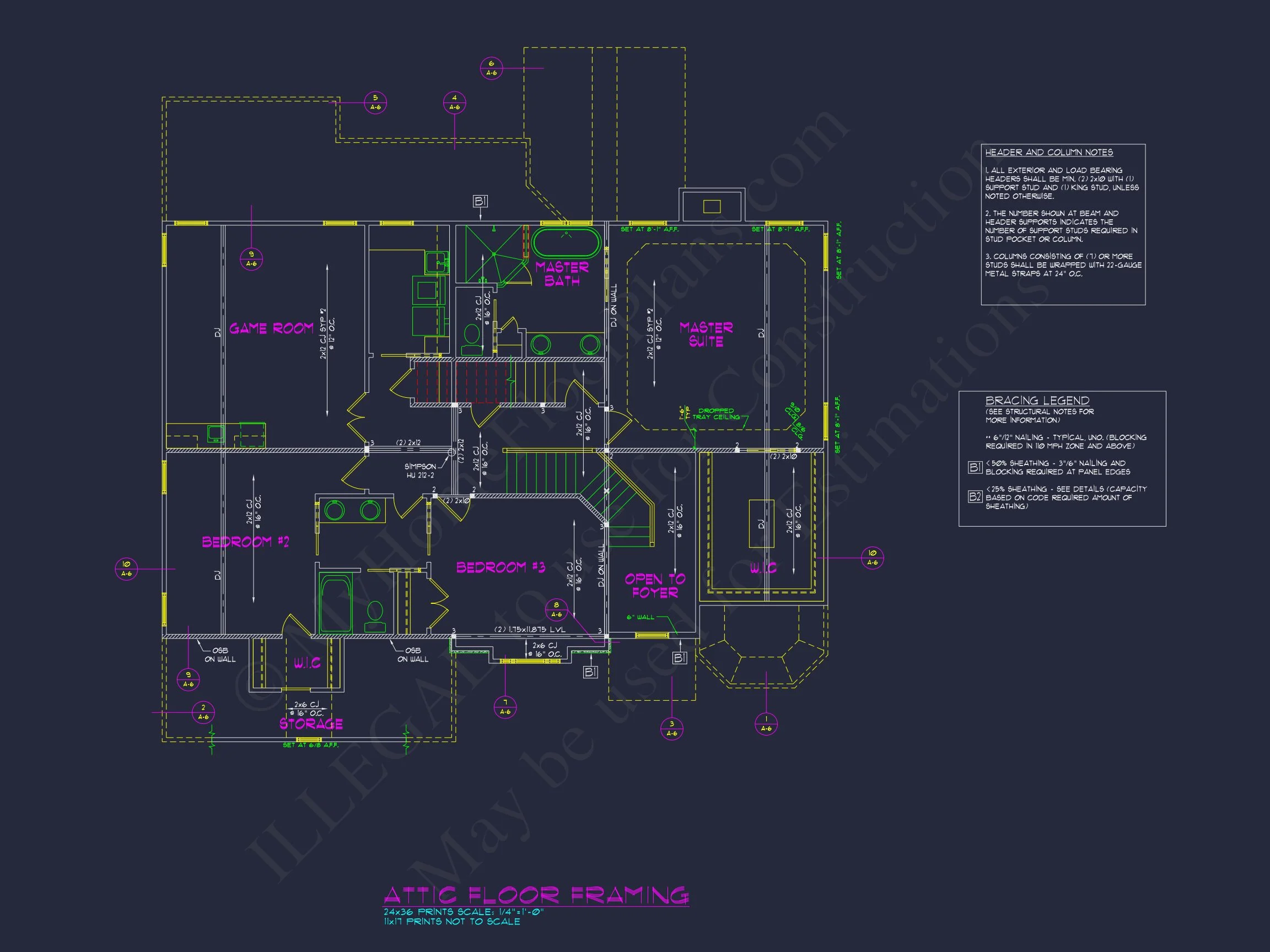 Modern Suburban house Plan with 4 Beds and Open Floor Plans