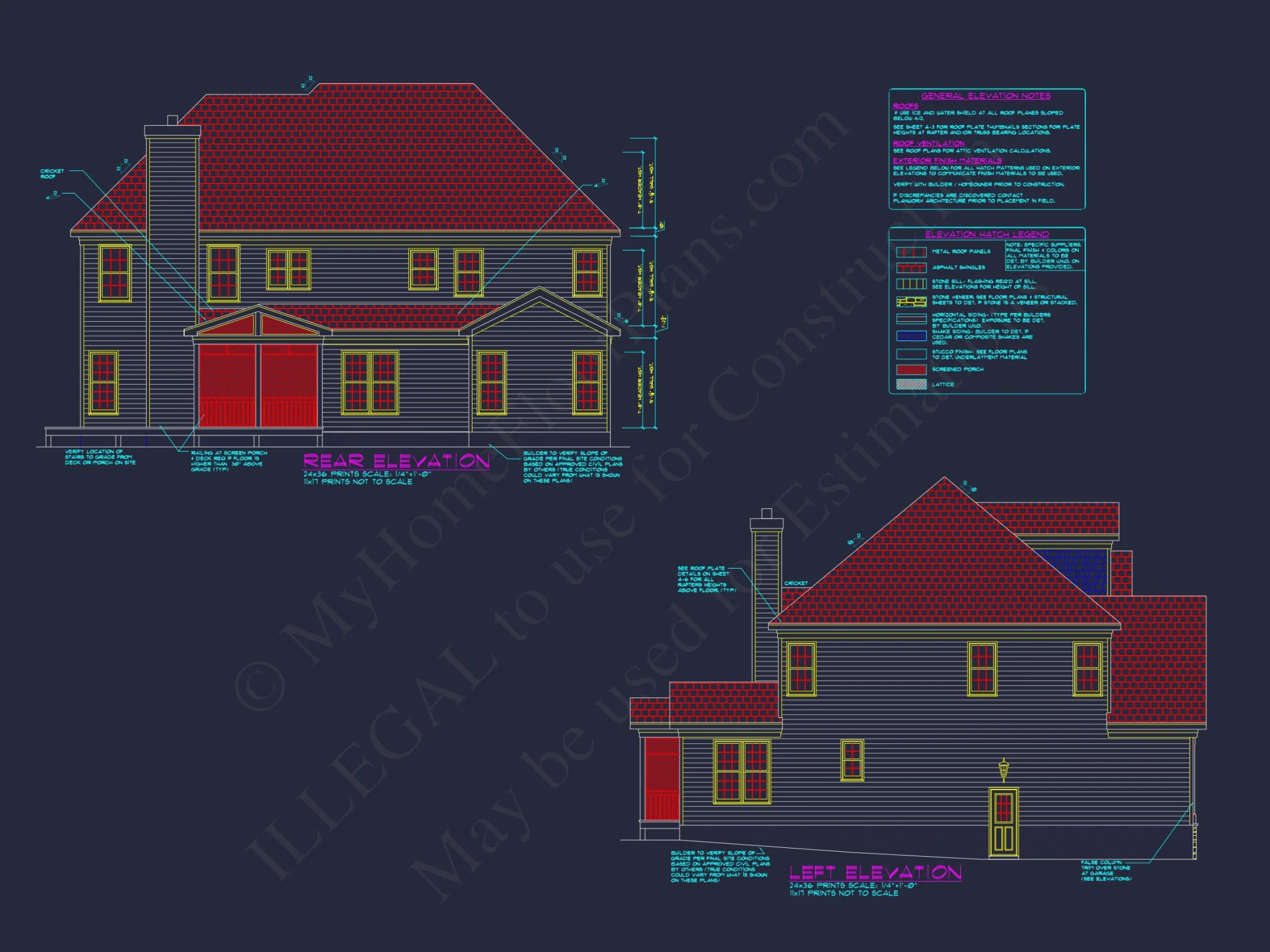 Modern Suburban house Plan with 4 Beds and Open Floor Plans