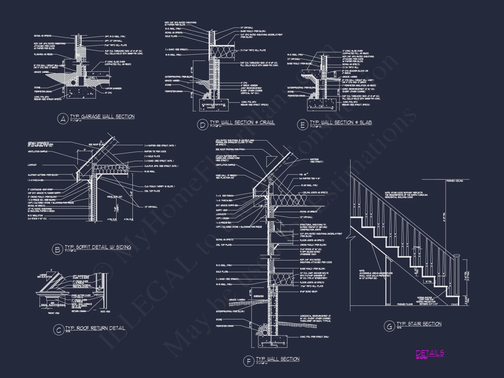 Blueprint house Floor Plan Designs With CAD Architecture