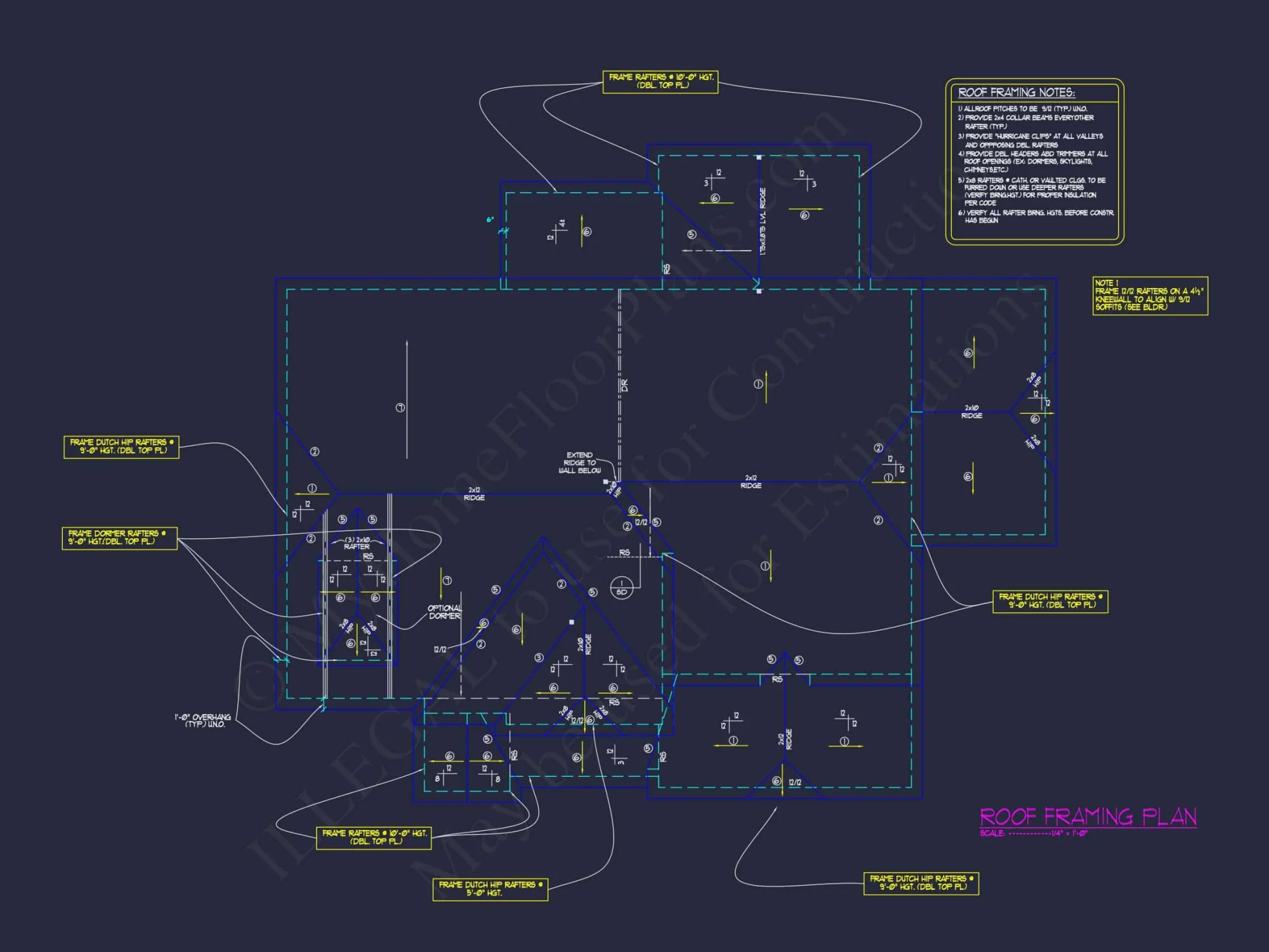 Blueprint house Floor Plan Designs With CAD Architecture