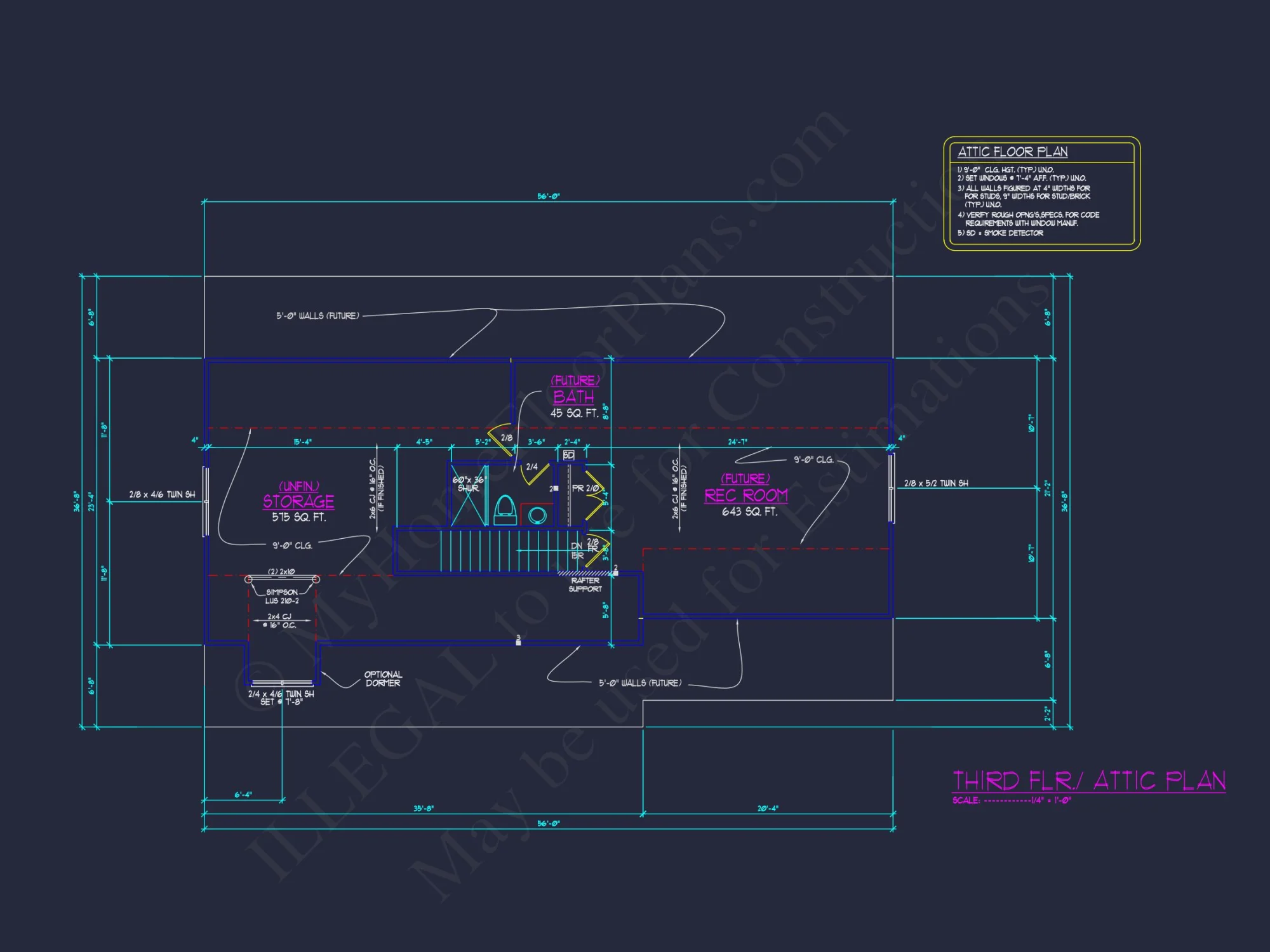 Blueprint house Floor Plan Designs With CAD Architecture