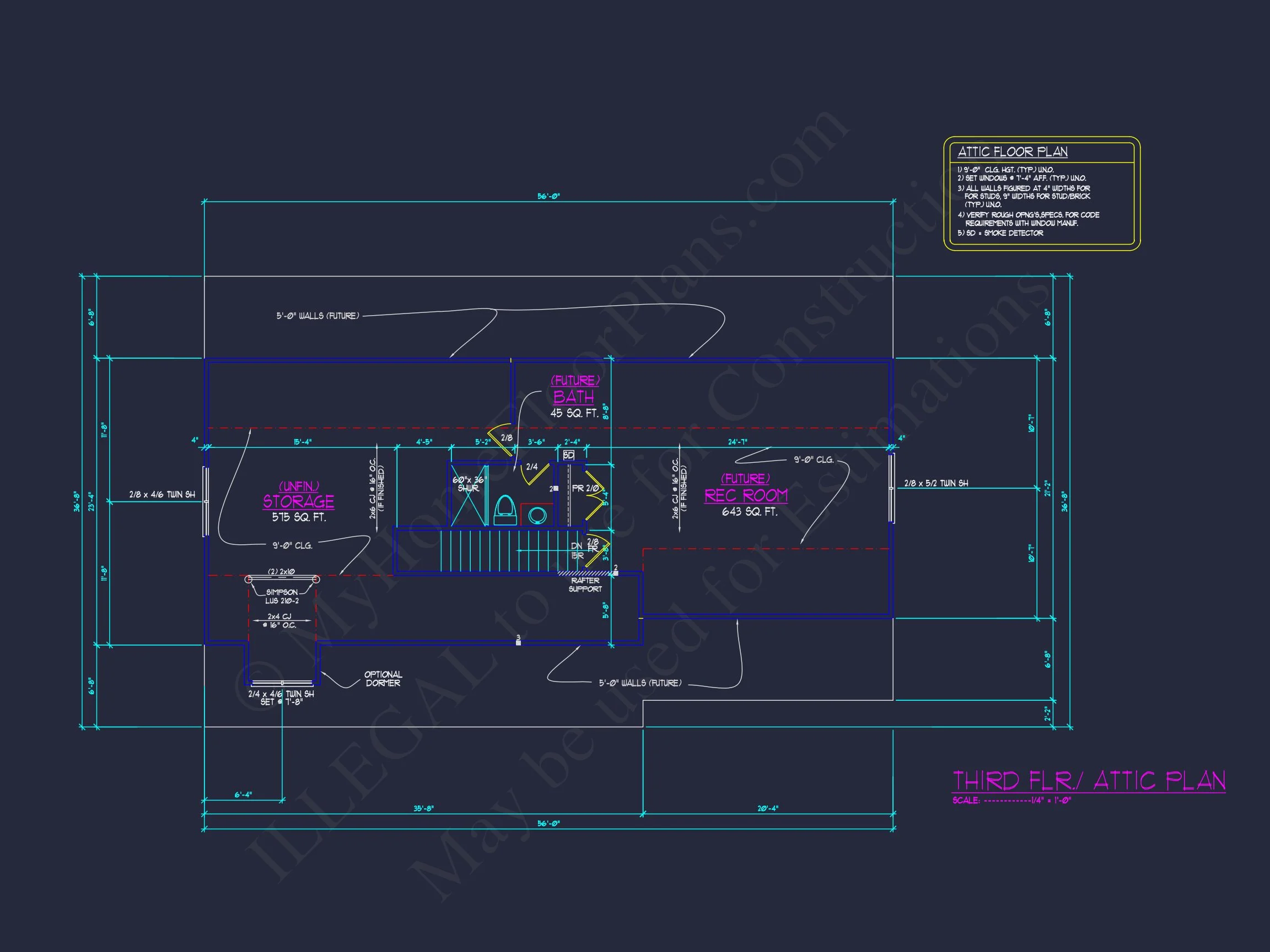 Blueprint house Floor Plan Designs With CAD Architecture