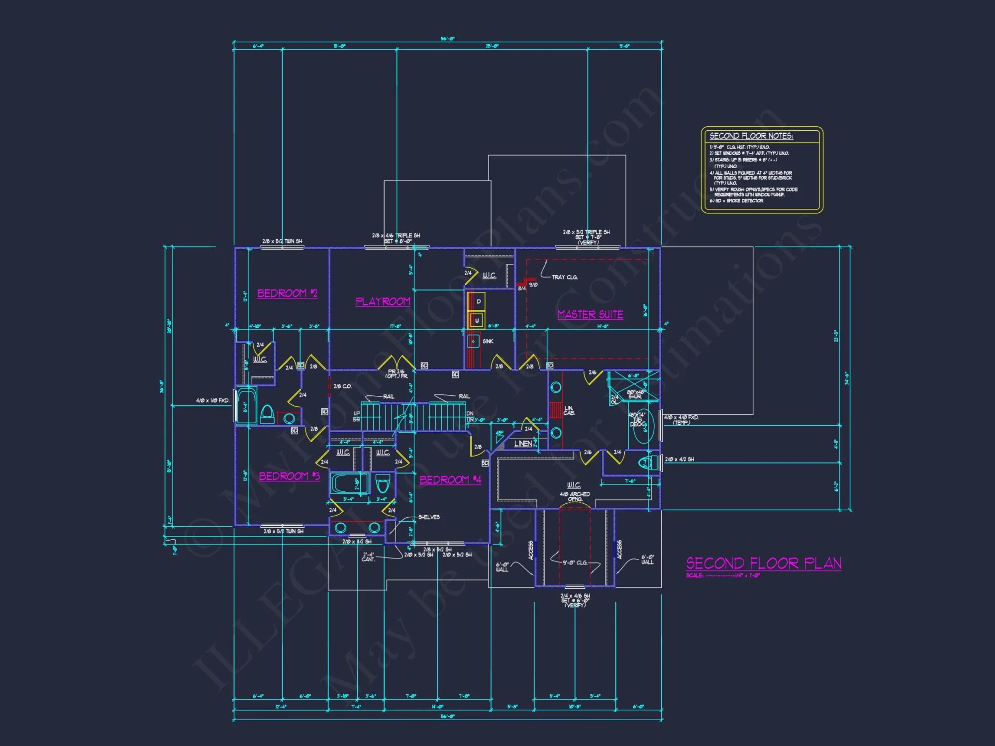 Blueprint house Floor Plan Designs With CAD Architecture