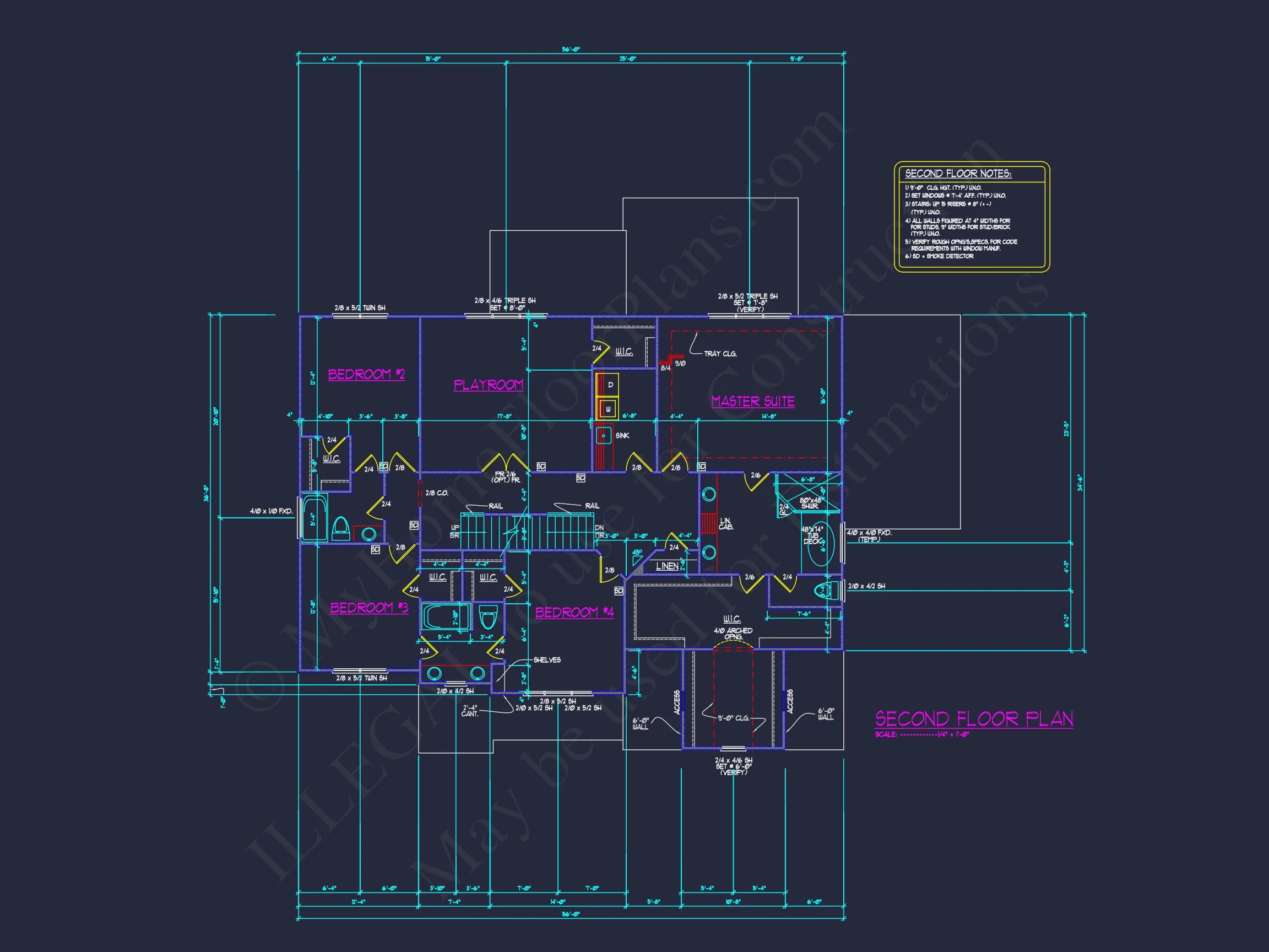 Blueprint house Floor Plan Designs With CAD Architecture
