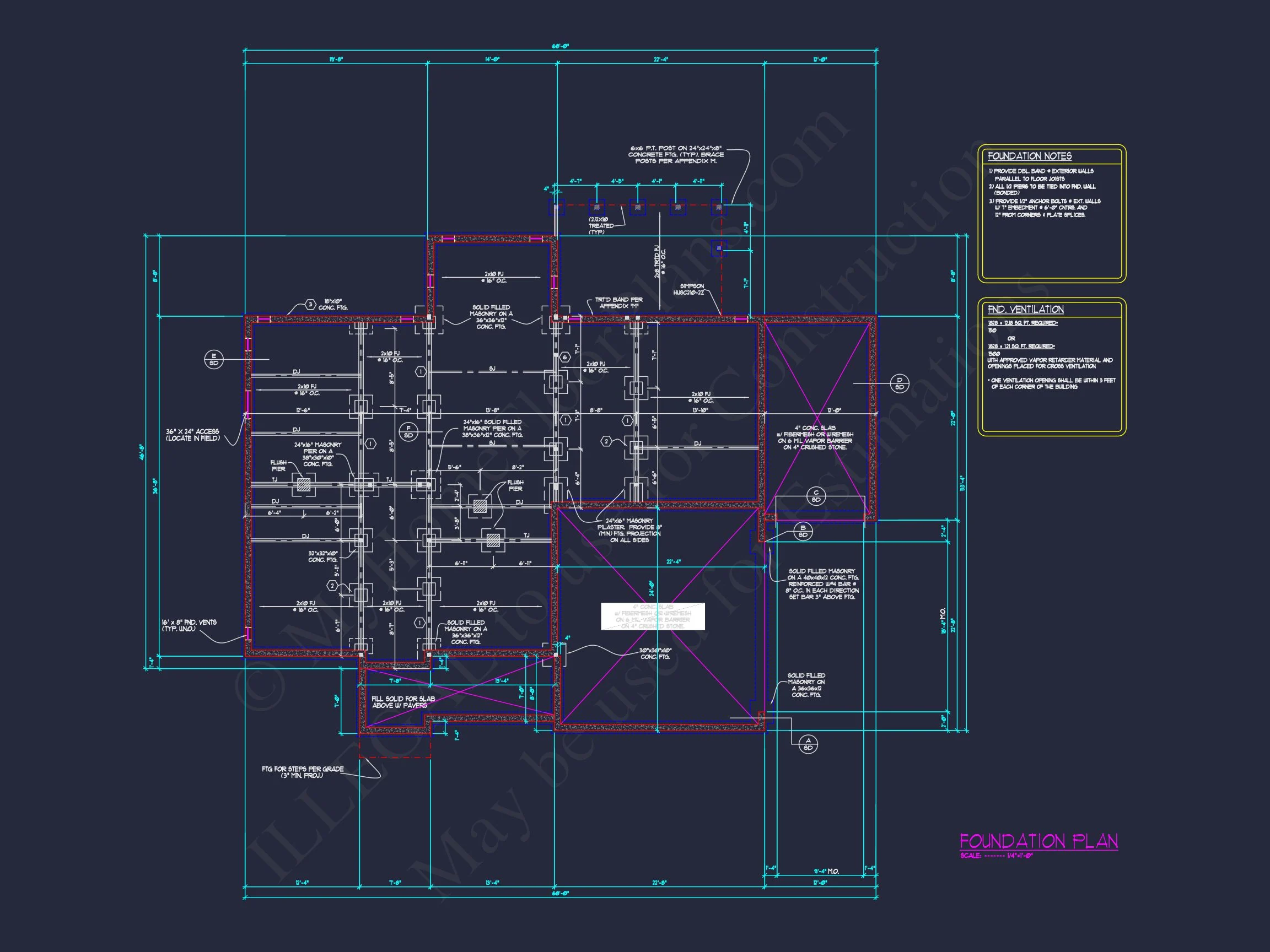 Blueprint house Floor Plan Designs With CAD Architecture
