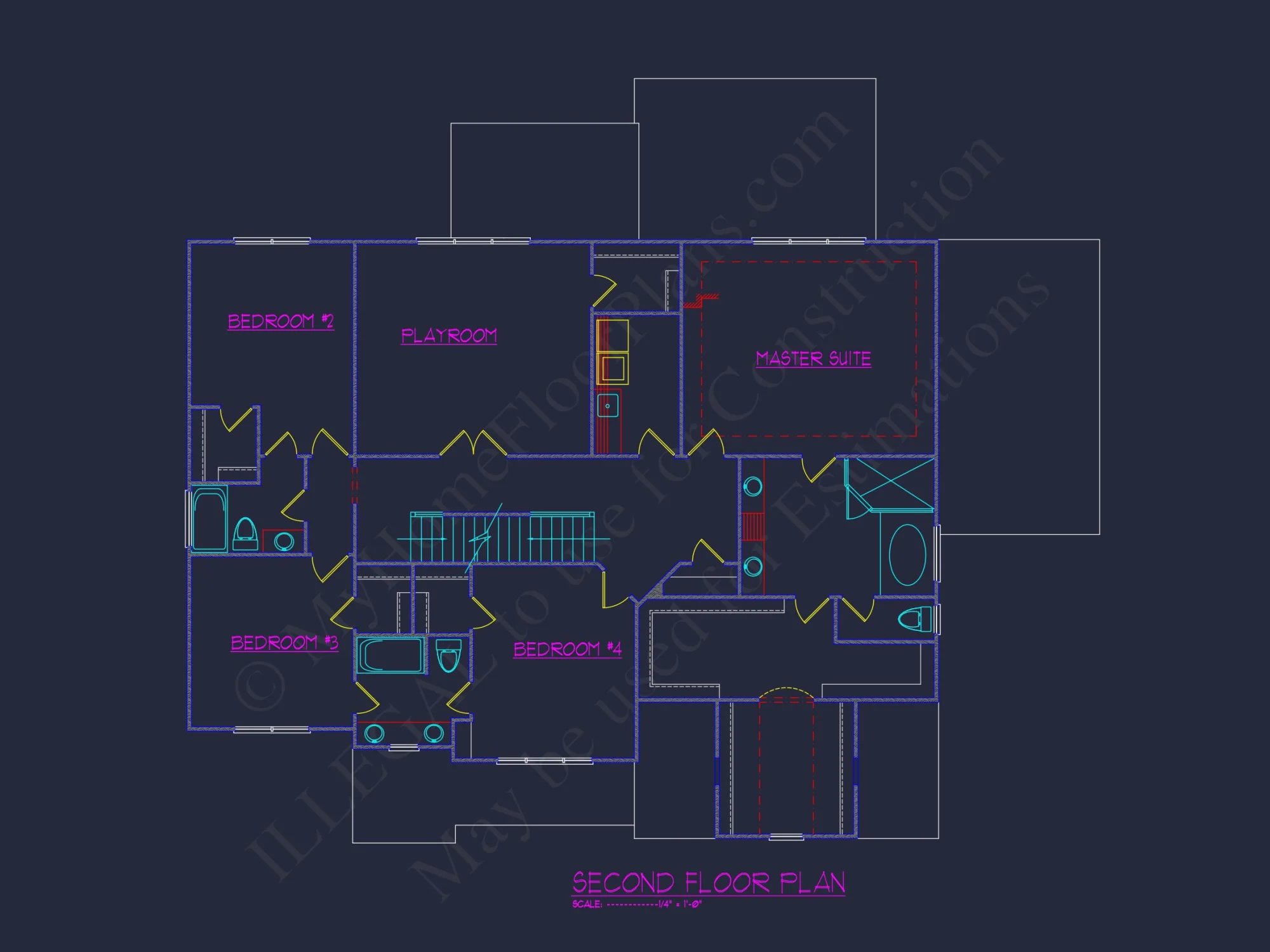 Blueprint house Floor Plan Designs With CAD Architecture