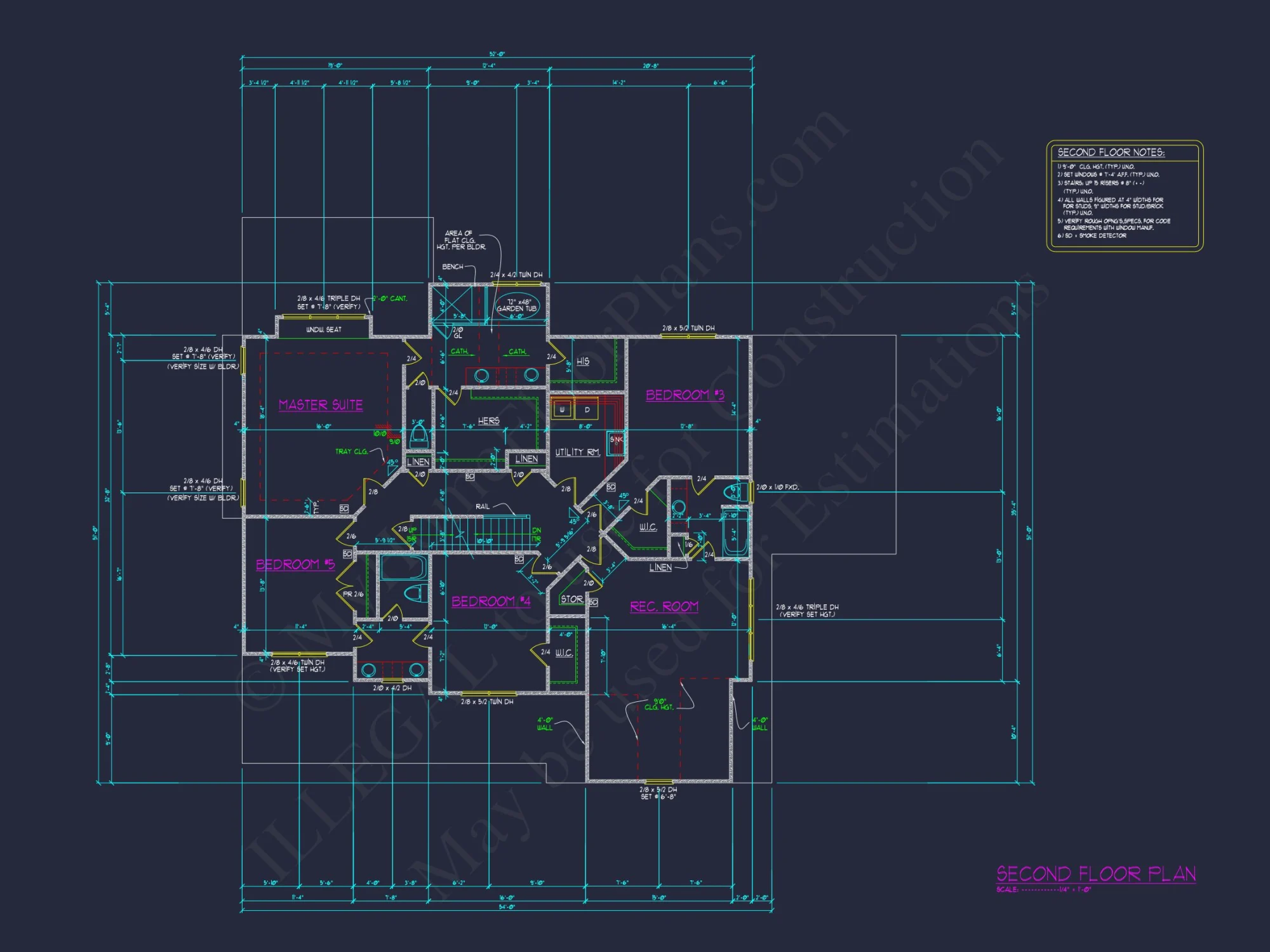 Expansive house Plan Featuring 5 Bedrooms, CAD Designs & Blueprint