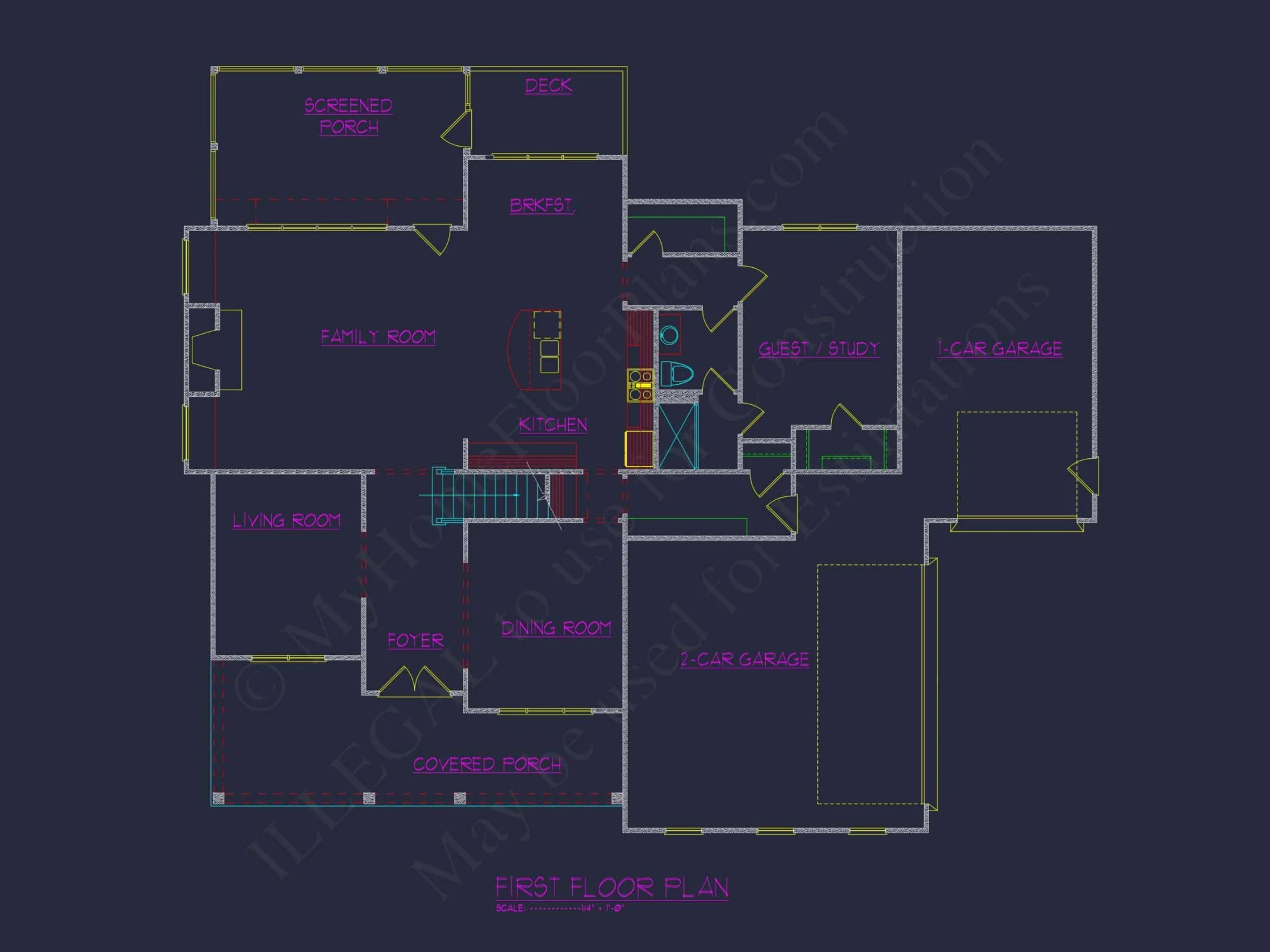 Expansive house Plan Featuring 5 Bedrooms, CAD Designs & Blueprint
