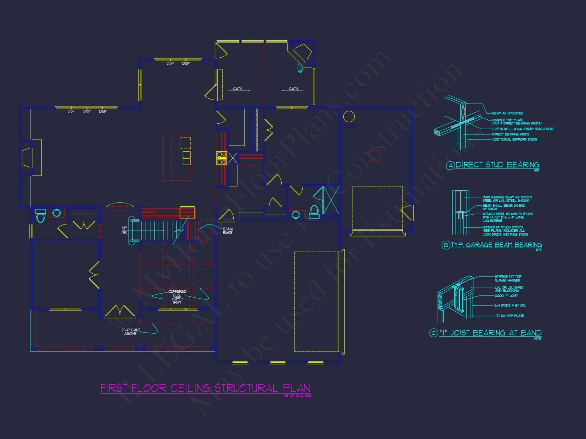3-Story house Plan with Spacious Garage and Open Floor Plan