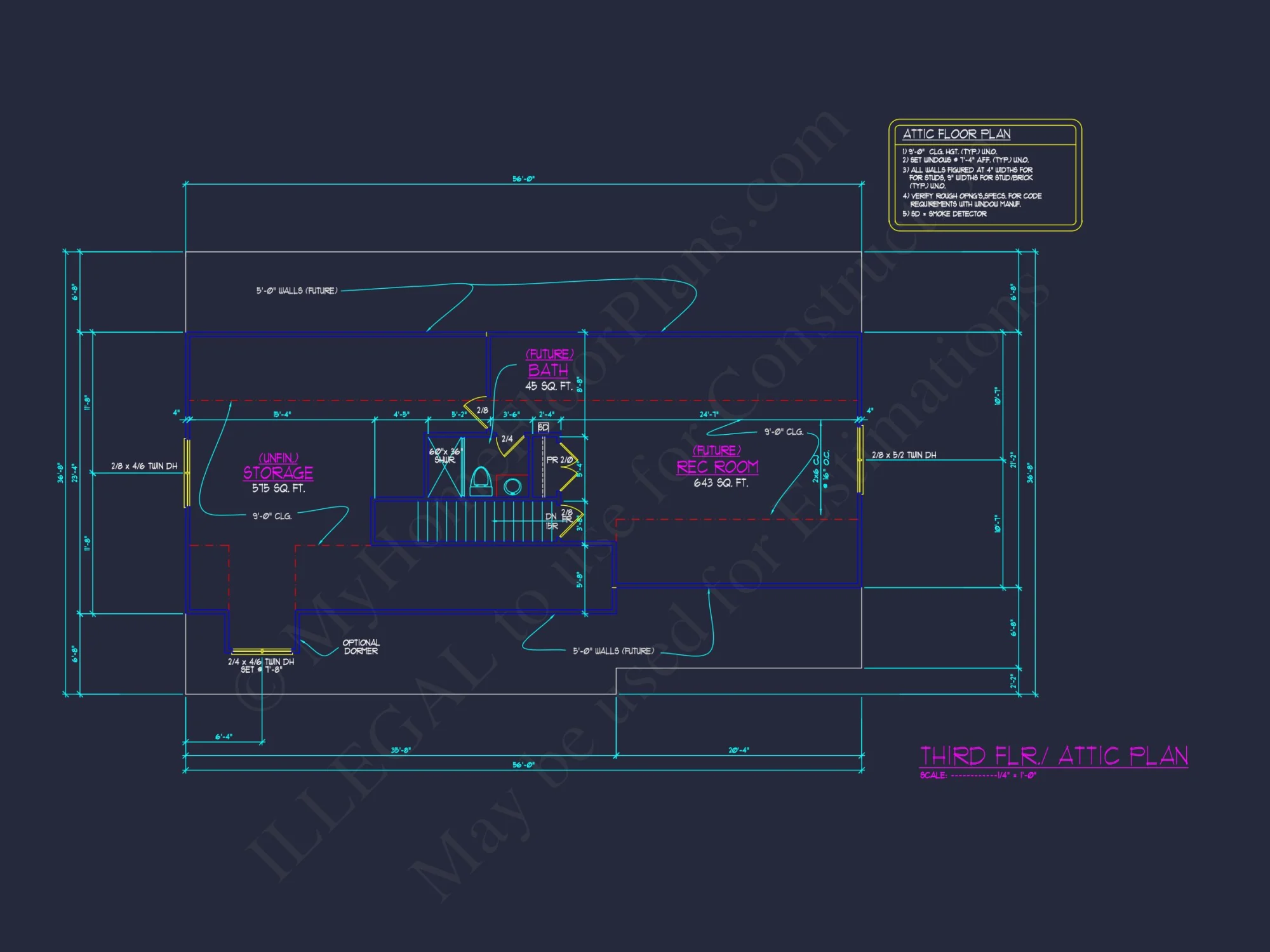 3-Story house Plan with Spacious Garage and Open Floor Plan