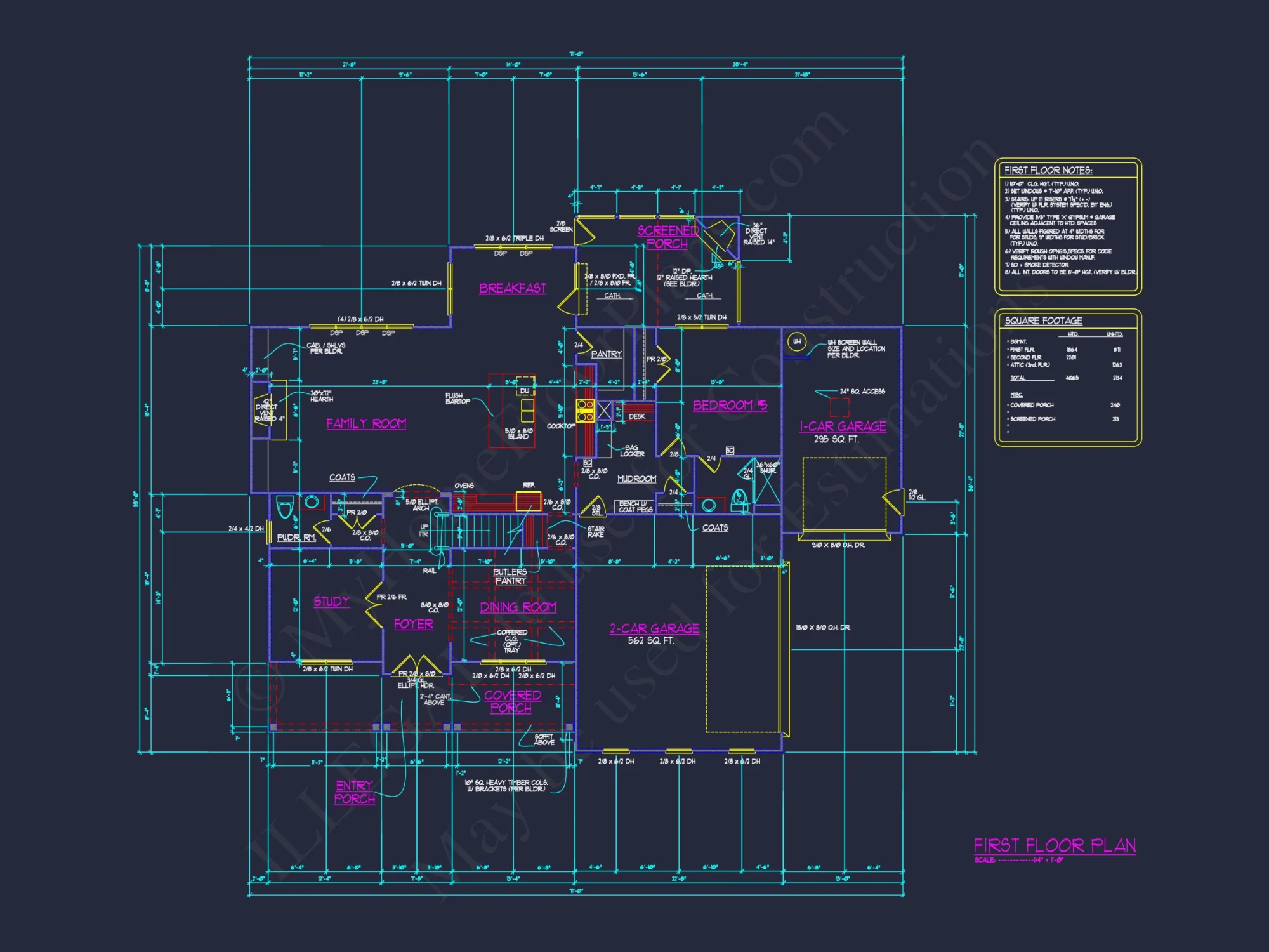 3-Story house Plan with Spacious Garage and Open Floor Plan