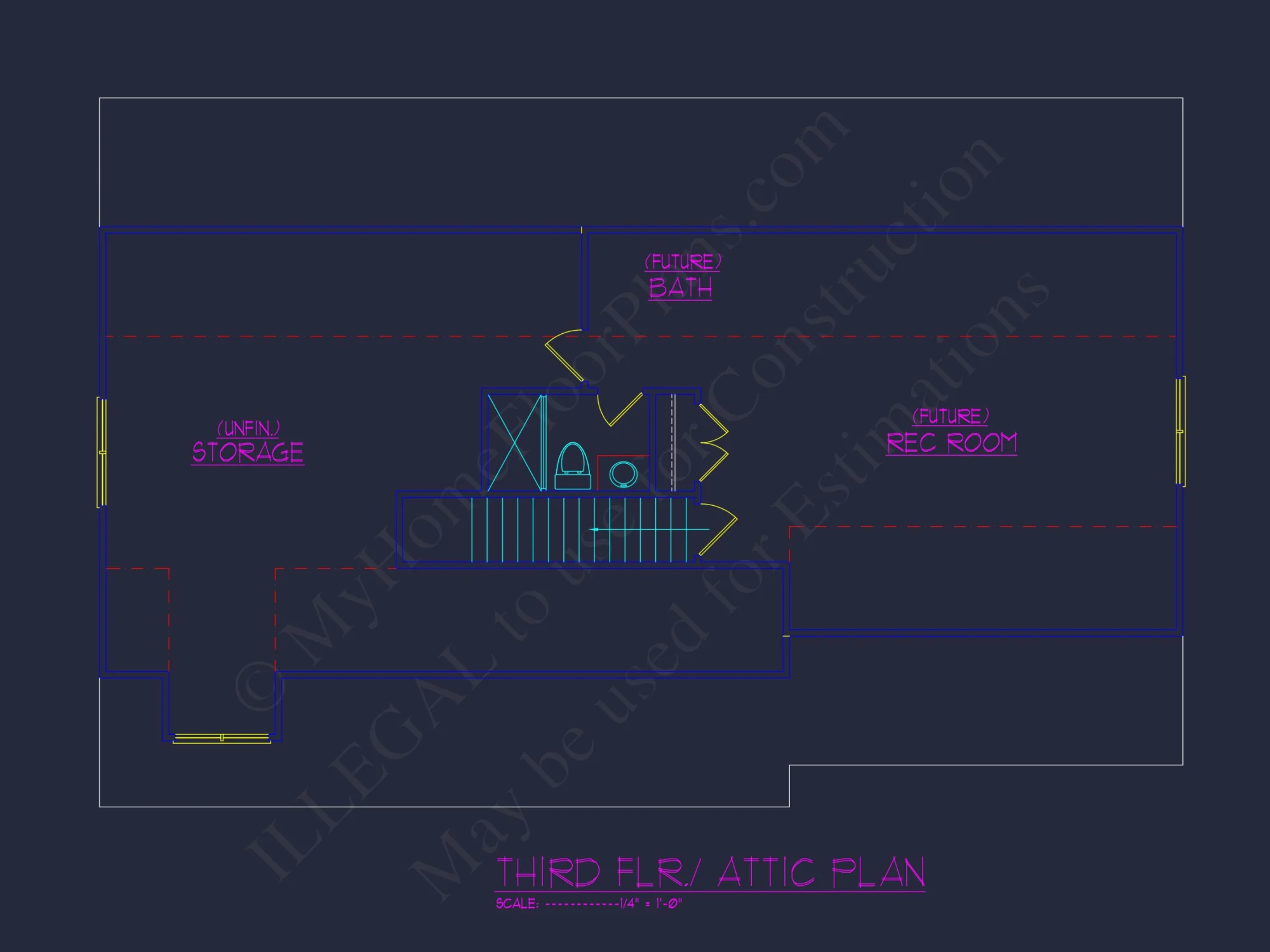 3-Story house Plan with Spacious Garage and Open Floor Plan