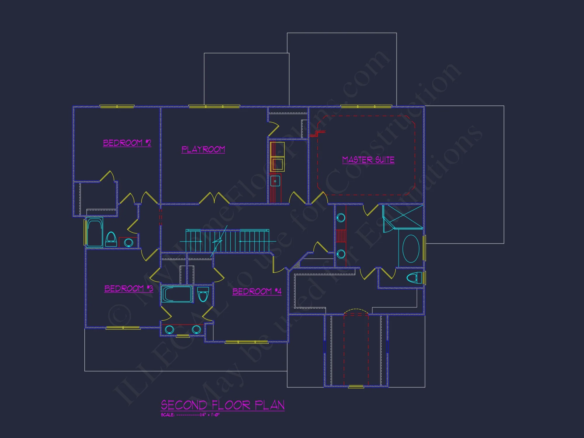 3-Story house Plan with Spacious Garage and Open Floor Plan