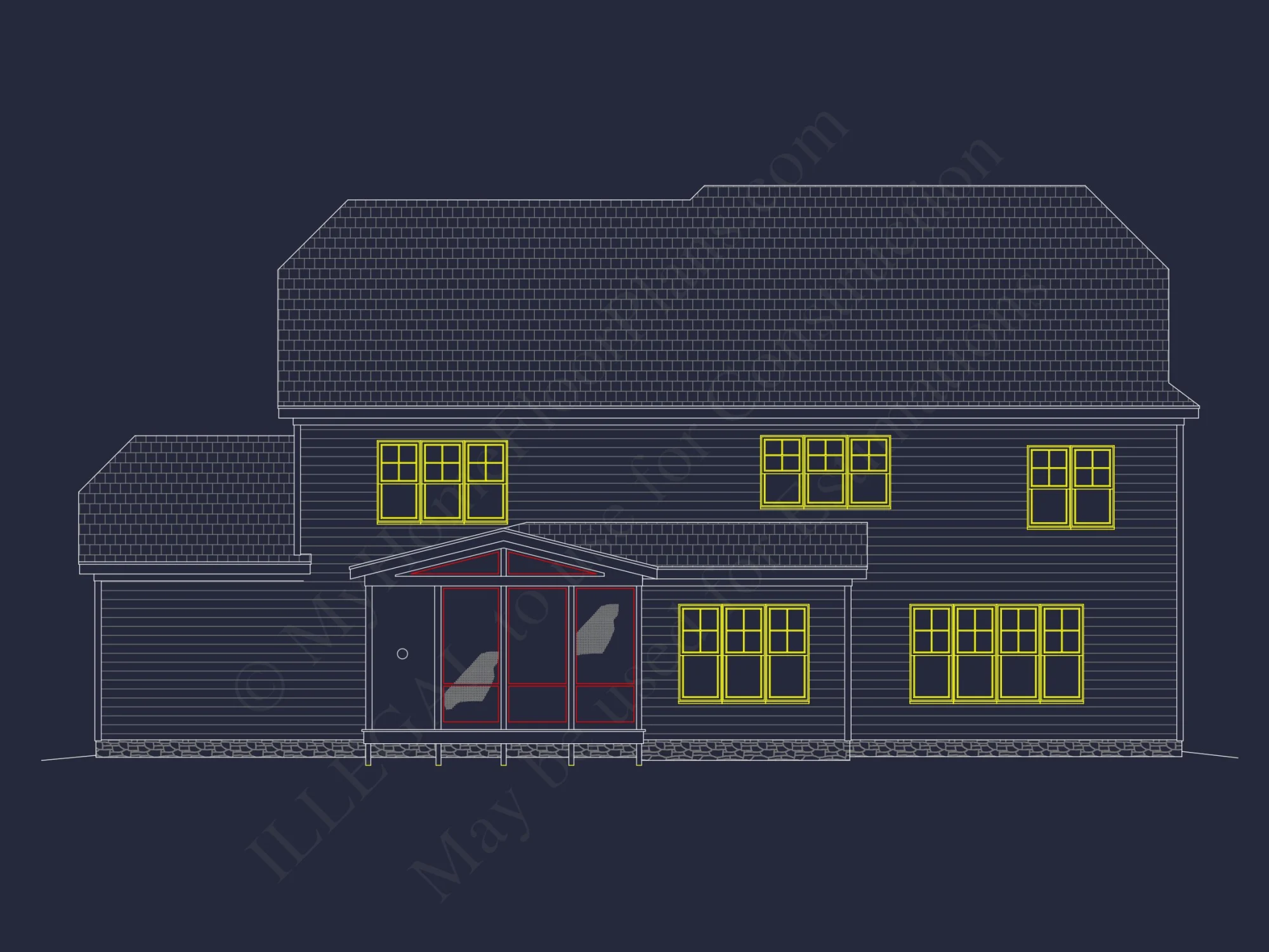 3-Story house Plan with Spacious Garage and Open Floor Plan