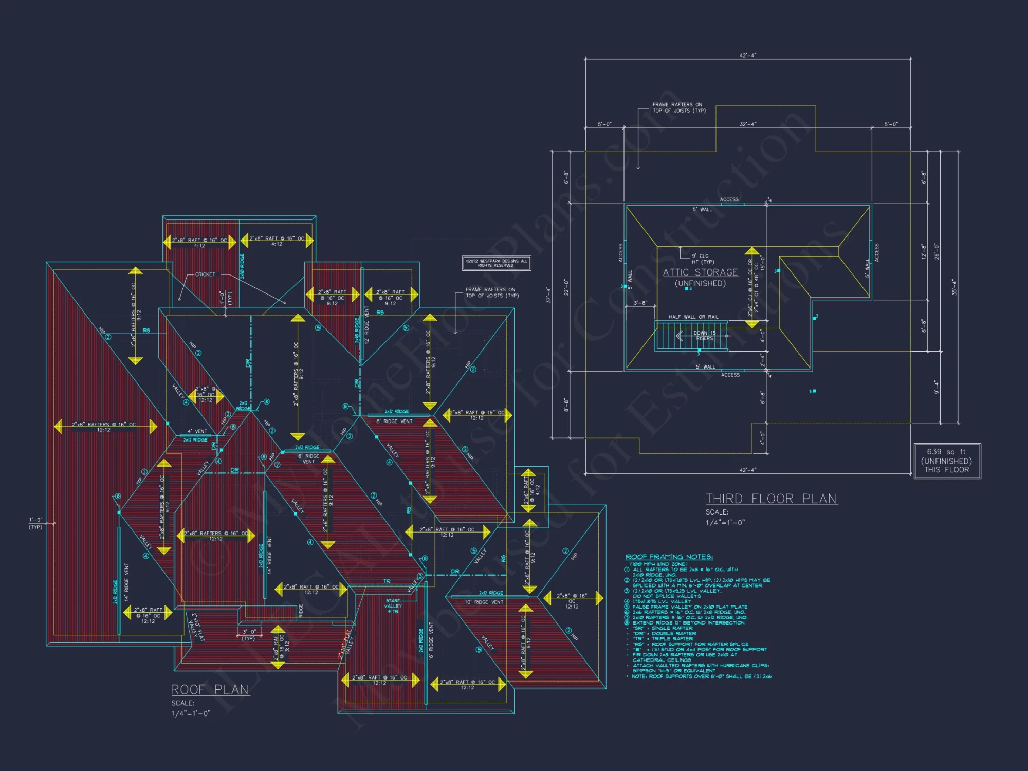 Spacious house Blueprint with 5 Bedrooms and CAD Designs