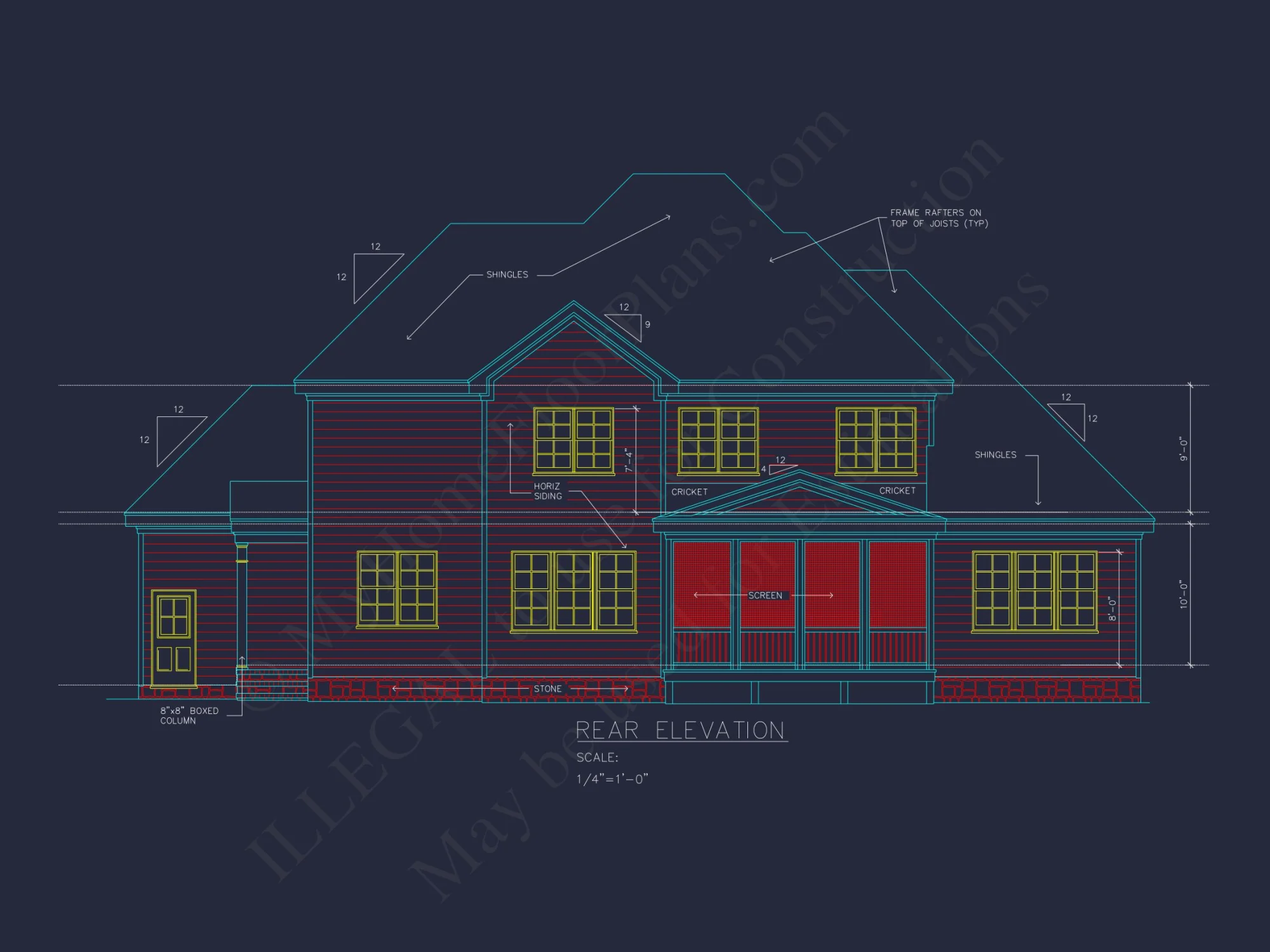 Spacious house Blueprint with 5 Bedrooms and CAD Designs