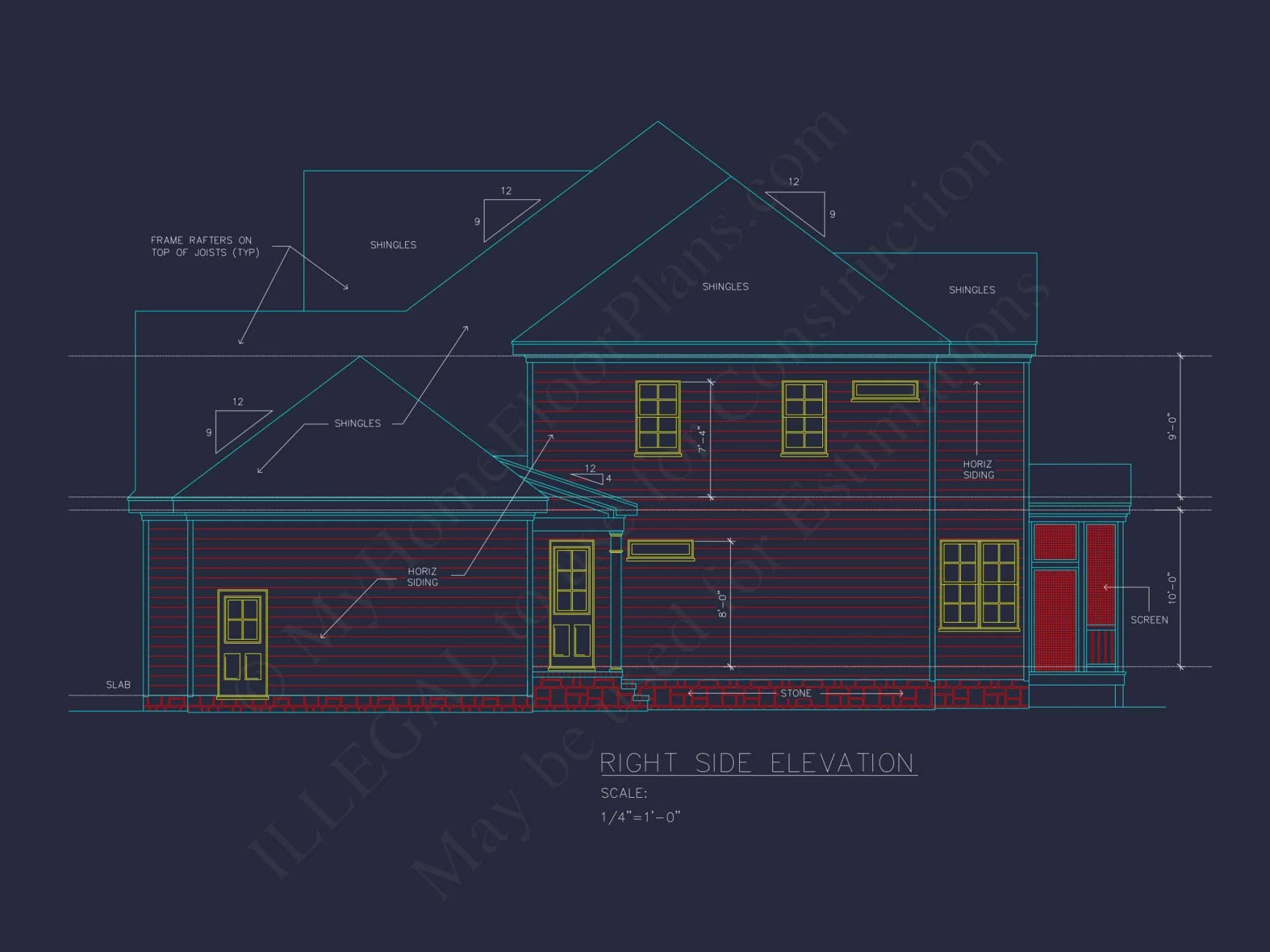 Spacious house Blueprint with 5 Bedrooms and CAD Designs