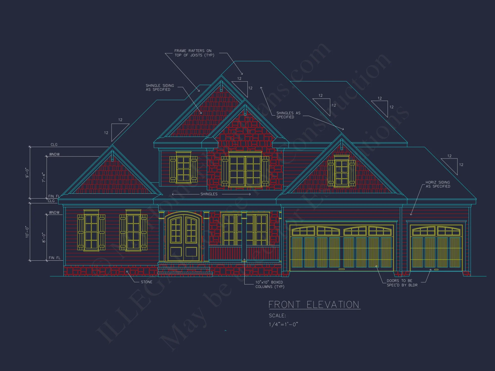 Spacious house Blueprint with 5 Bedrooms and CAD Designs
