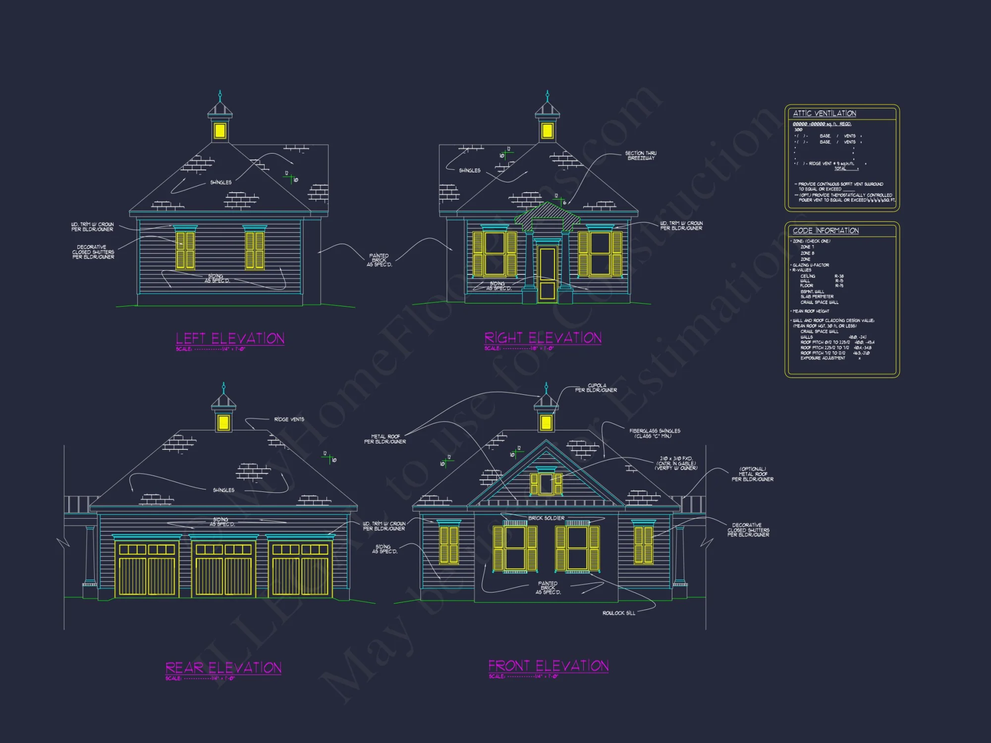 Luxury house Plan with 2-Story Designs and CAD Blueprints