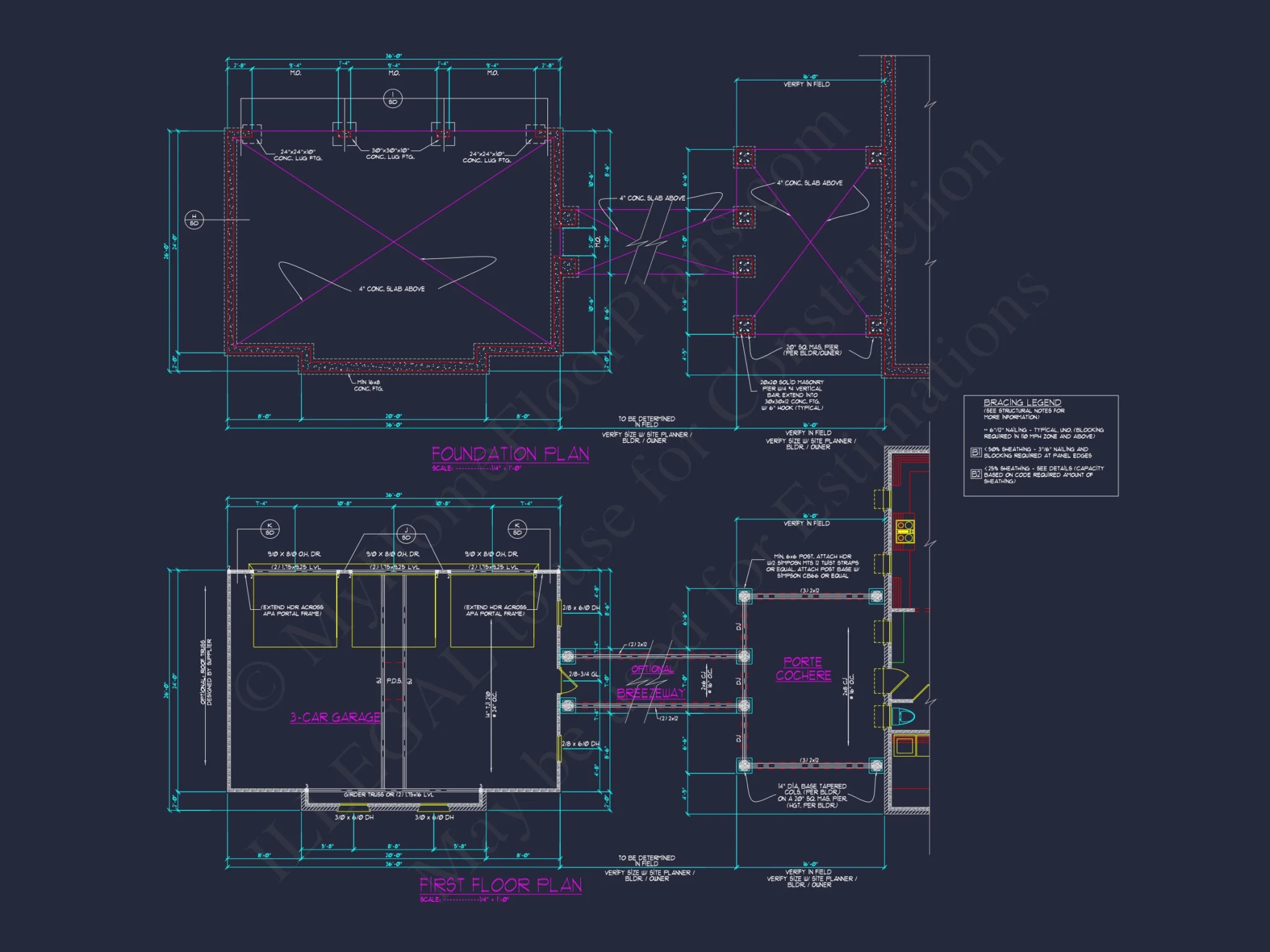 Luxury house Plan with 2-Story Designs and CAD Blueprints