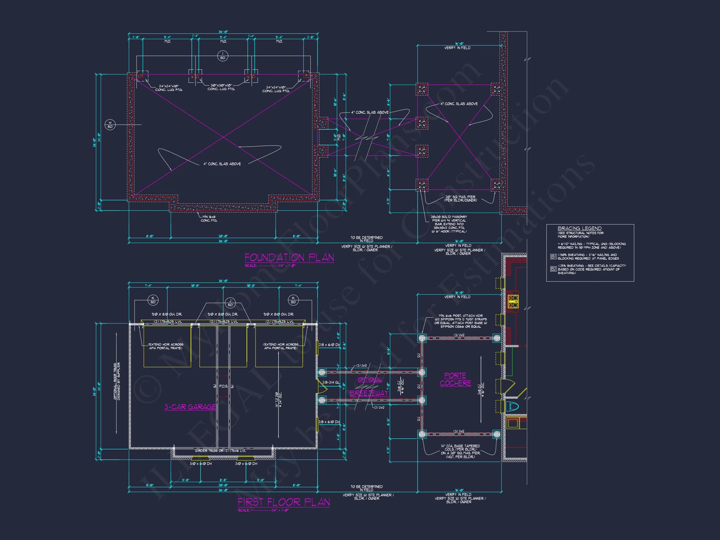 Luxury house Plan with 2-Story Designs and CAD Blueprints