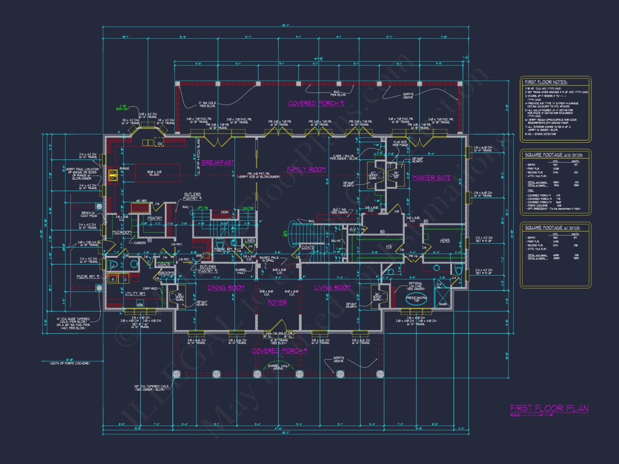Luxury house Plan with 2-Story Designs and CAD Blueprints