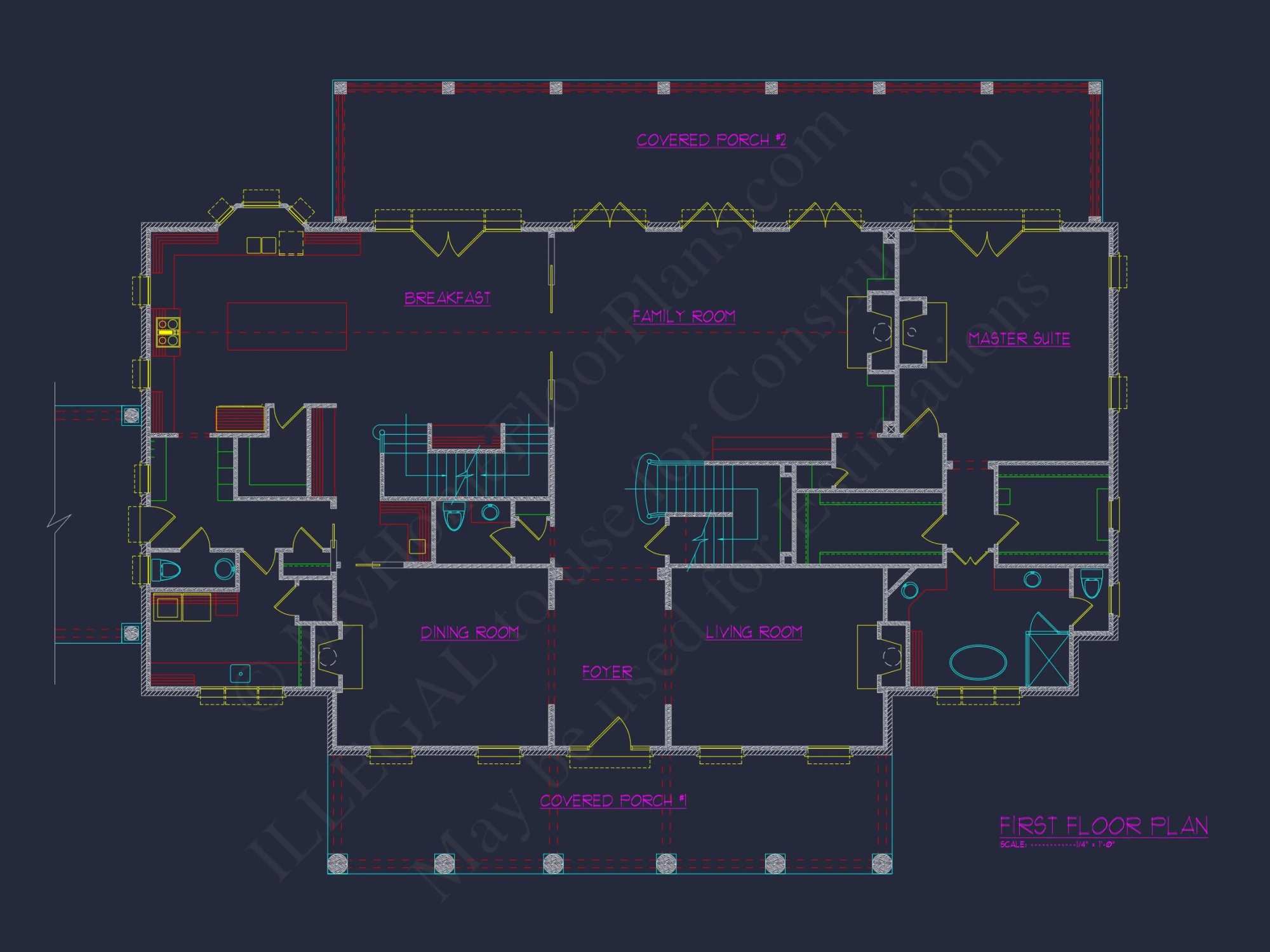 Luxury house Plan with 2-Story Designs and CAD Blueprints