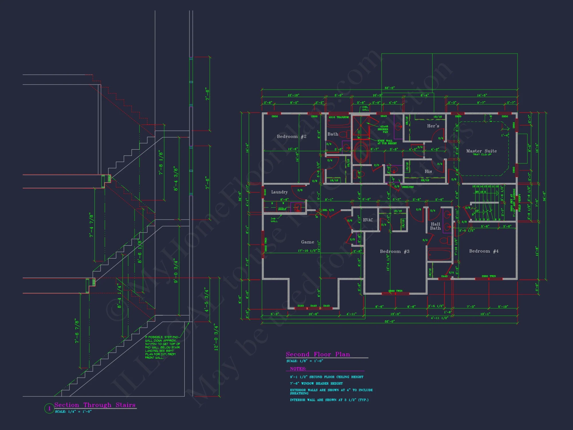 Elegant 4-Bedroom house Plan with CAD Architecture Designs