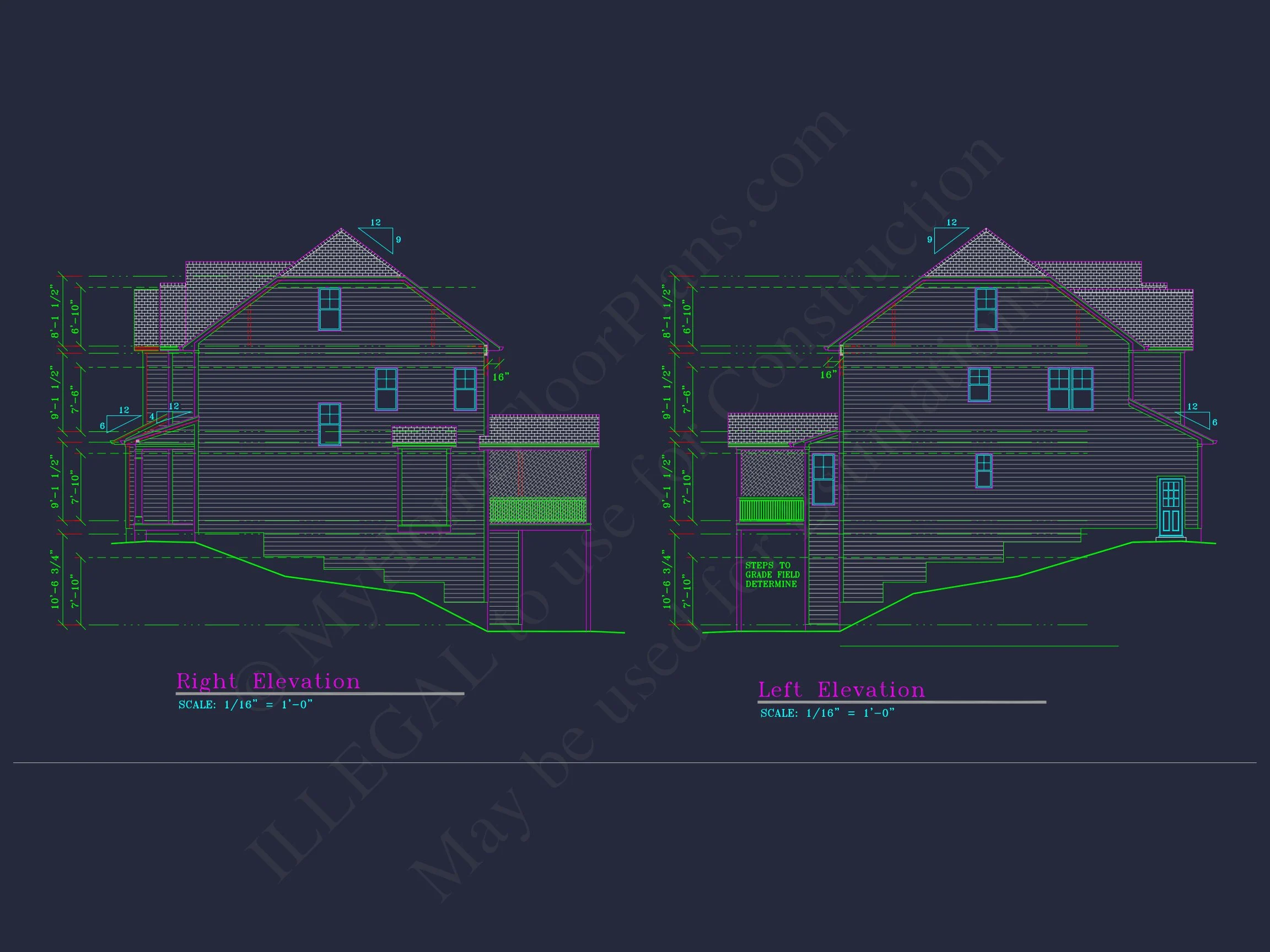12-2852 HOUSE PLAN - Elegant 4-Bedroom House Plan with CAD Architecture Designs 6 Elegant 4-Bedroom house Plan with CAD Architecture Designs