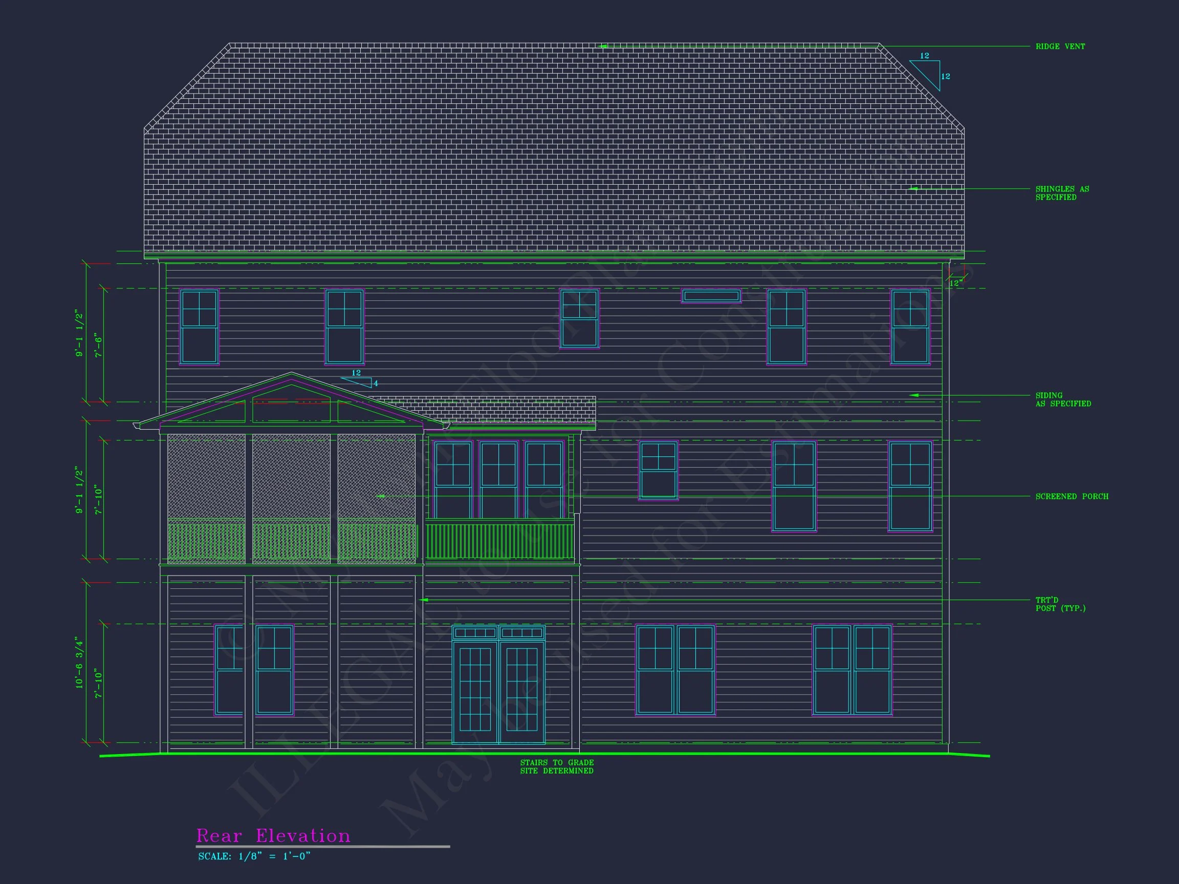 12-2852 HOUSE PLAN - Elegant 4-Bedroom House Plan with CAD Architecture Designs 5 Elegant 4-Bedroom house Plan with CAD Architecture Designs