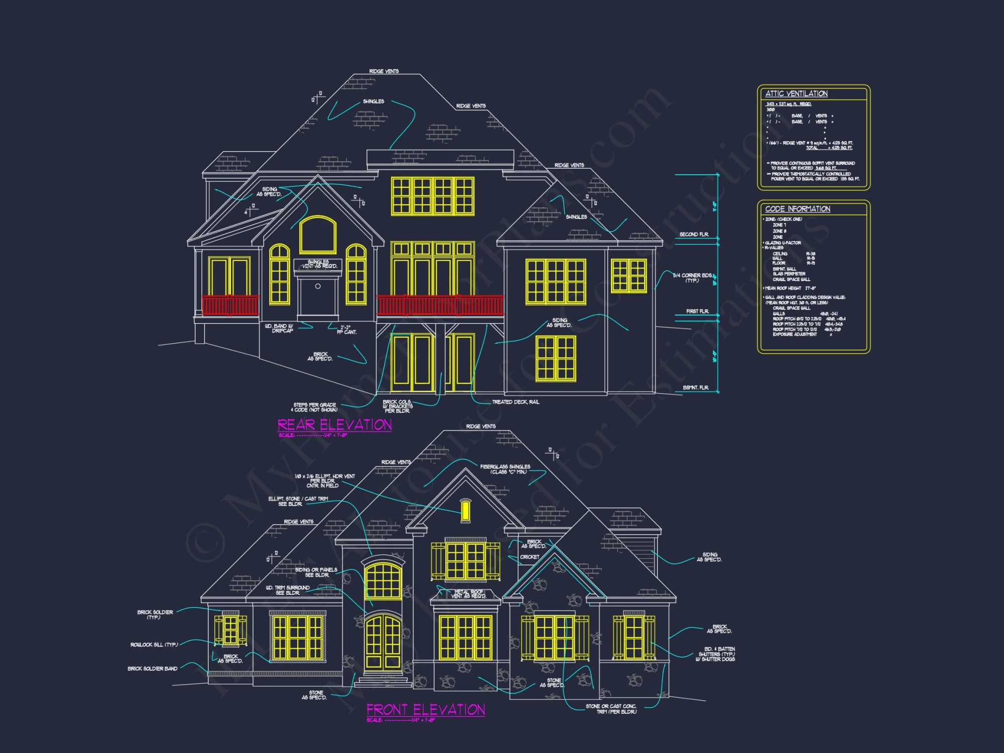 Customizable house Plan with CAD Blueprint, Architecture Designs